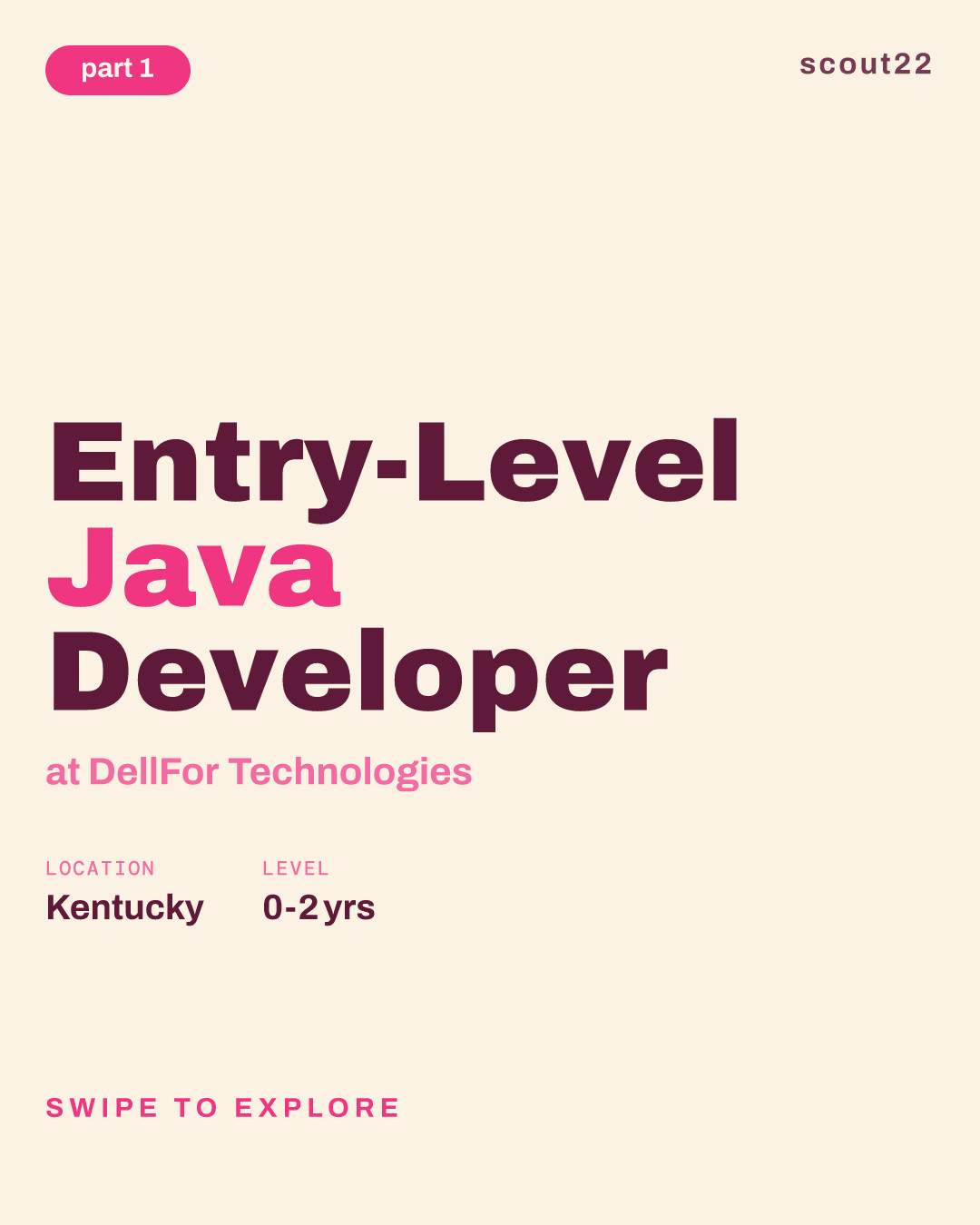 Entry-Level Java Developer at DellFor Technologies