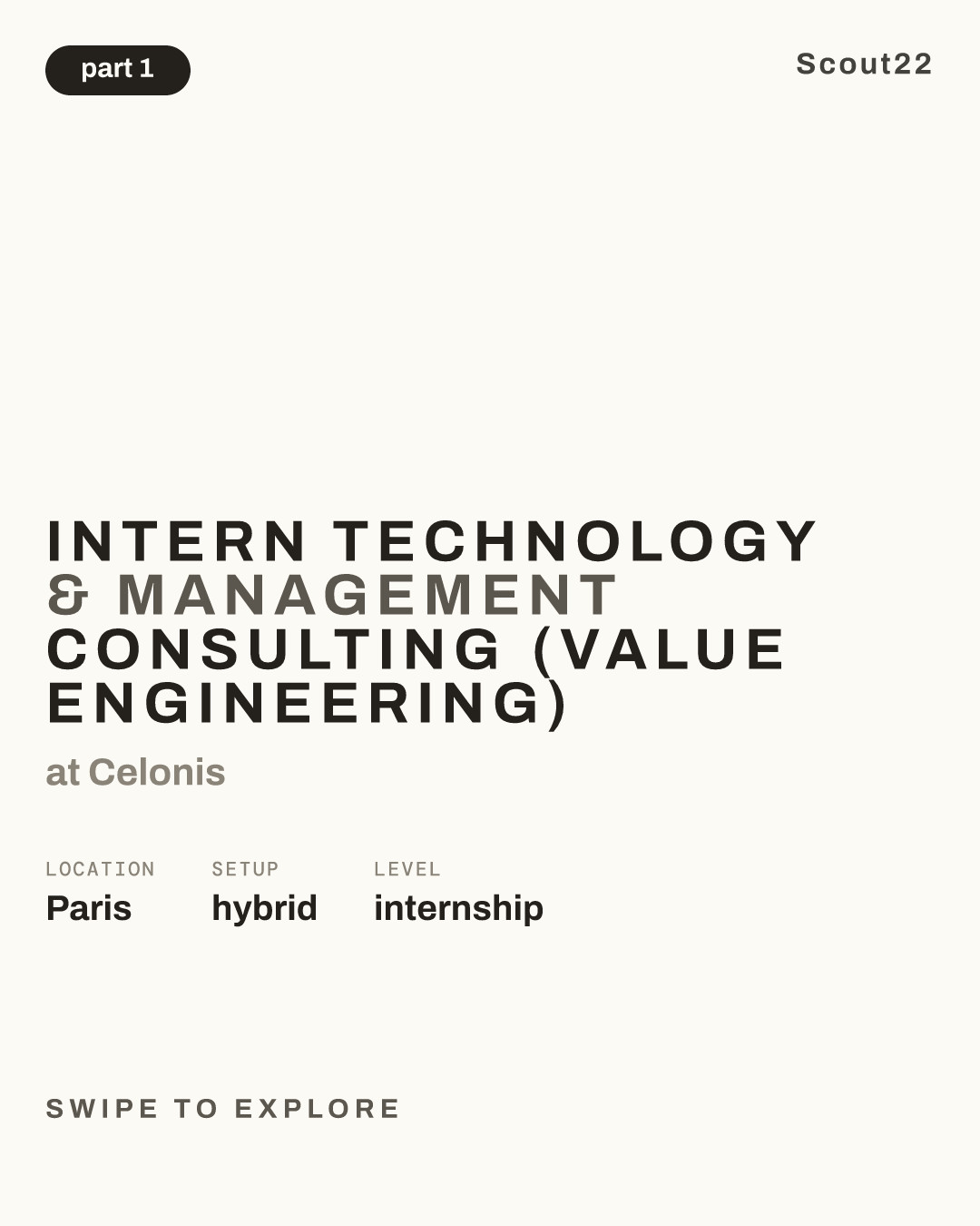 Intern Technology & Management Consulting (Value Engineering) at Celonis