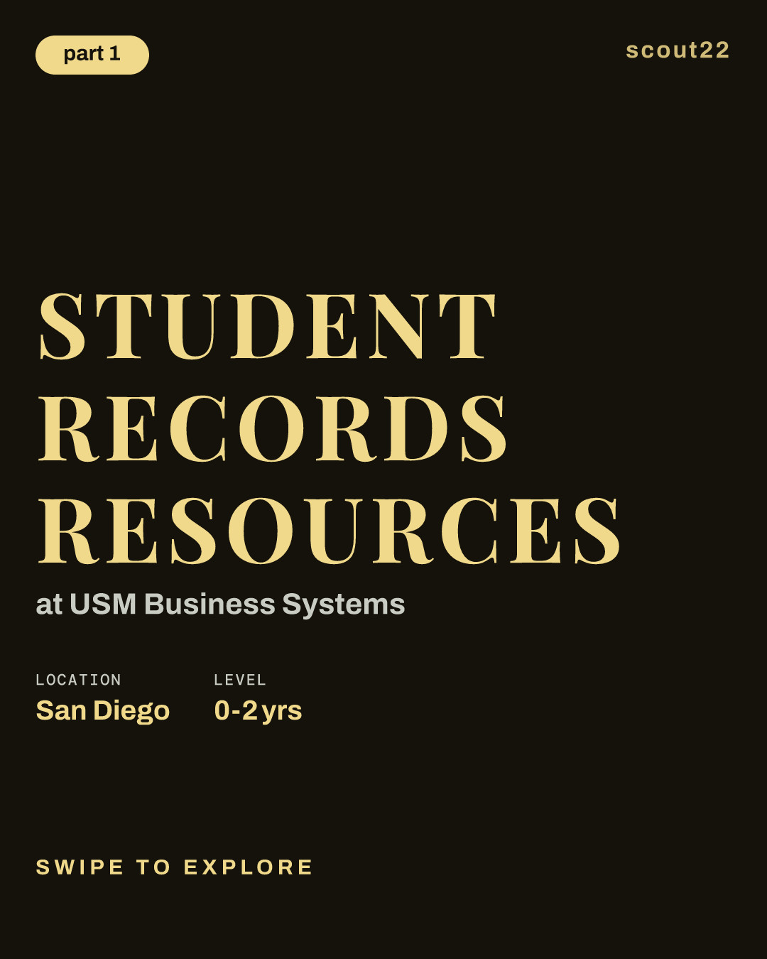 Student Records resources at USM Business Systems