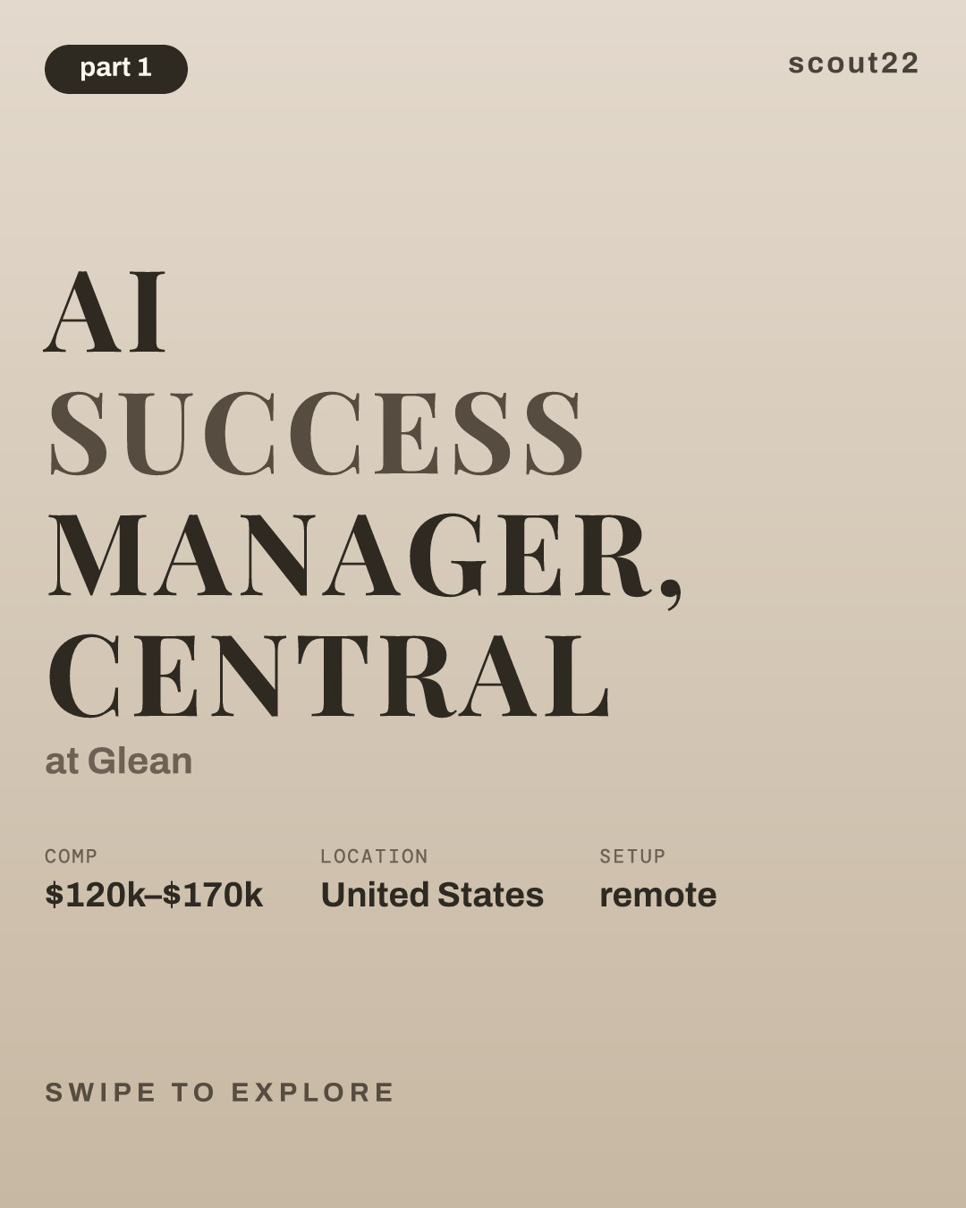 AI Success Manager, Central at Glean