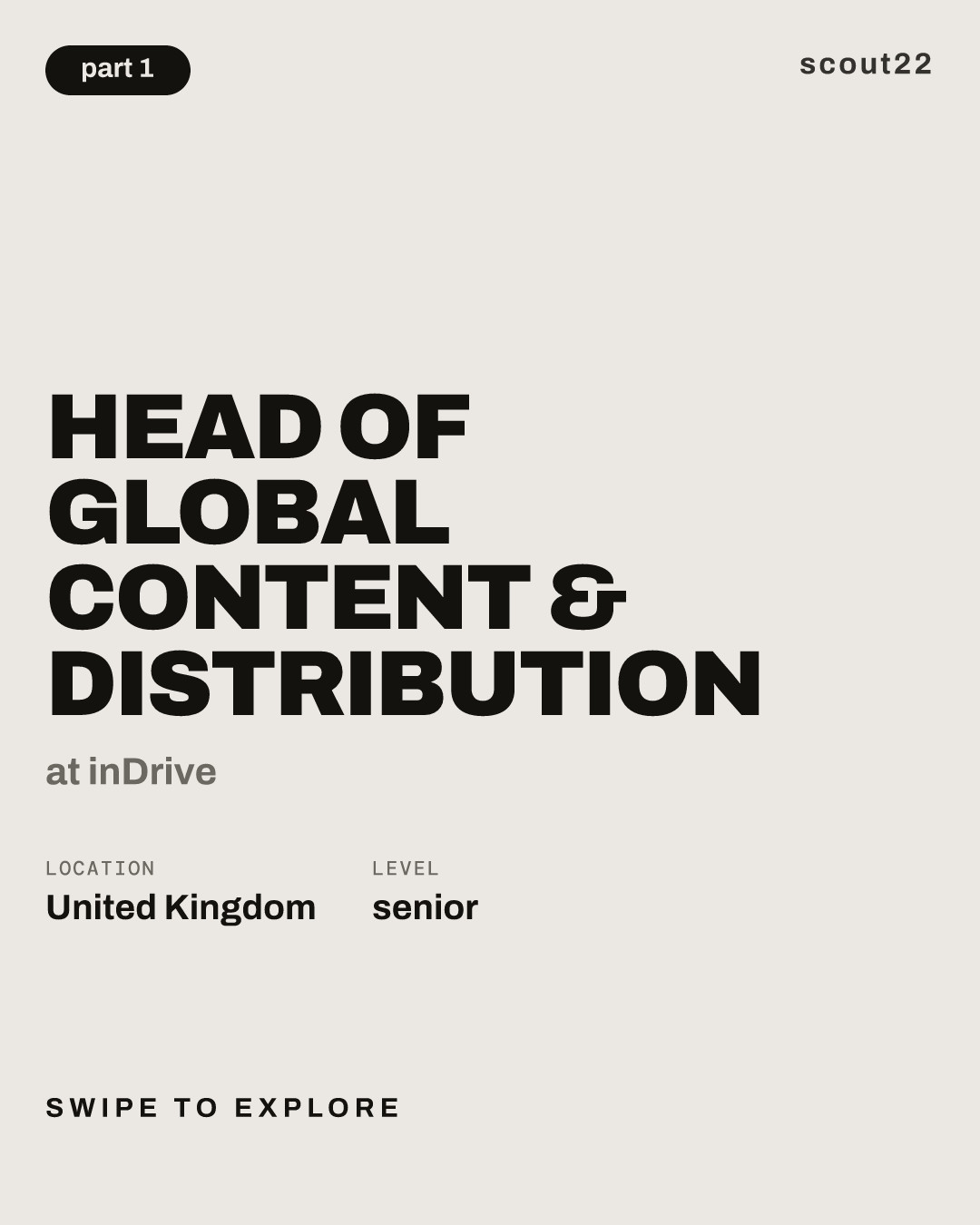 Head of Global Content & Distribution at inDrive