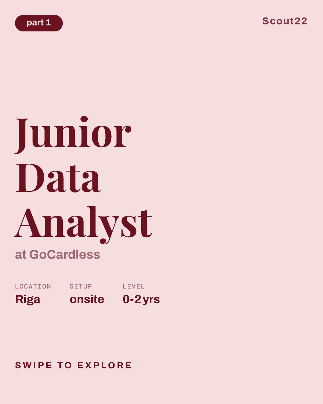 Junior Data Analyst at GoCardless