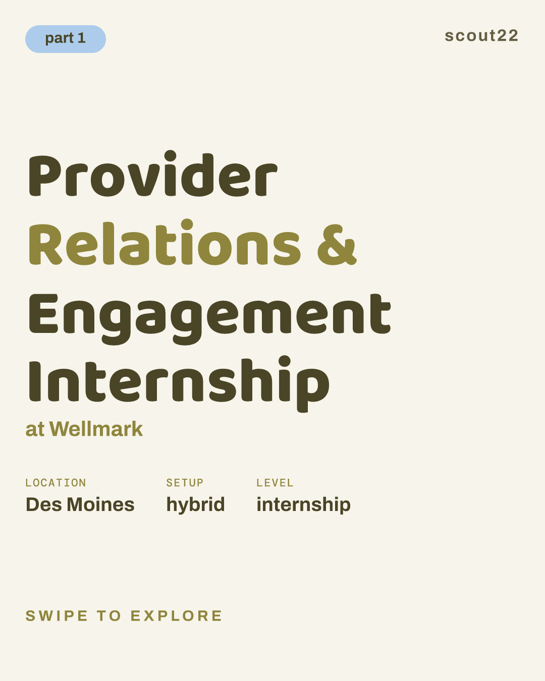 Provider Relations & Engagement Internship at Wellmark