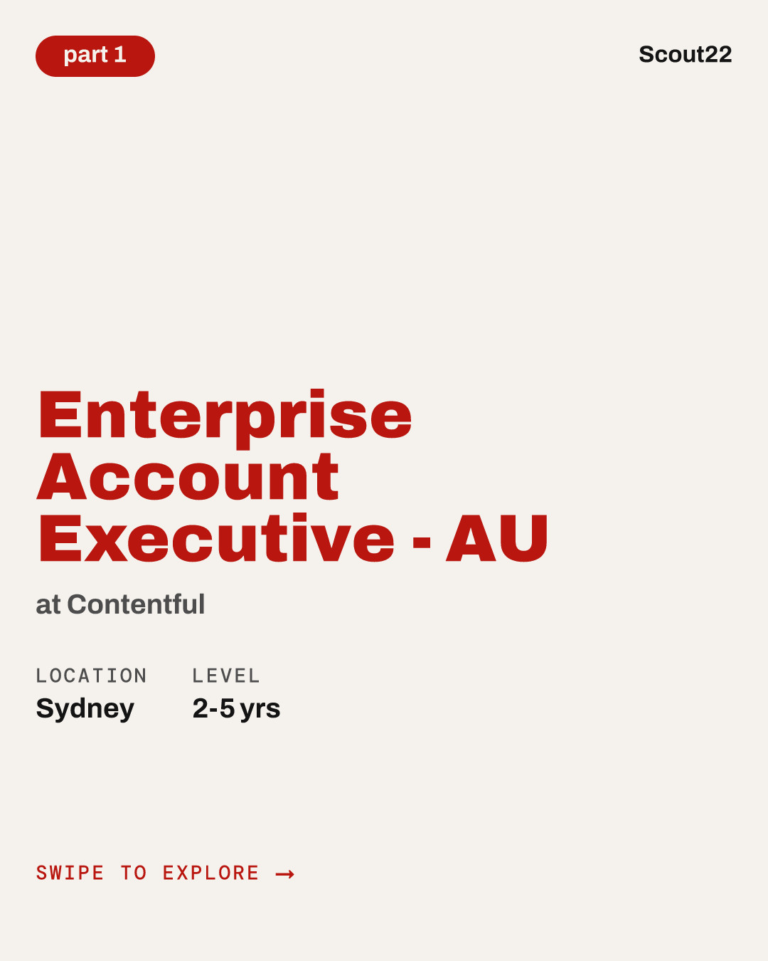 Enterprise Account Executive - AU at Contentful