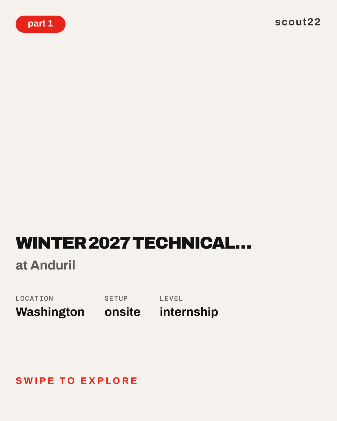 Winter 2027 Technical Program Management Co-op at Anduril