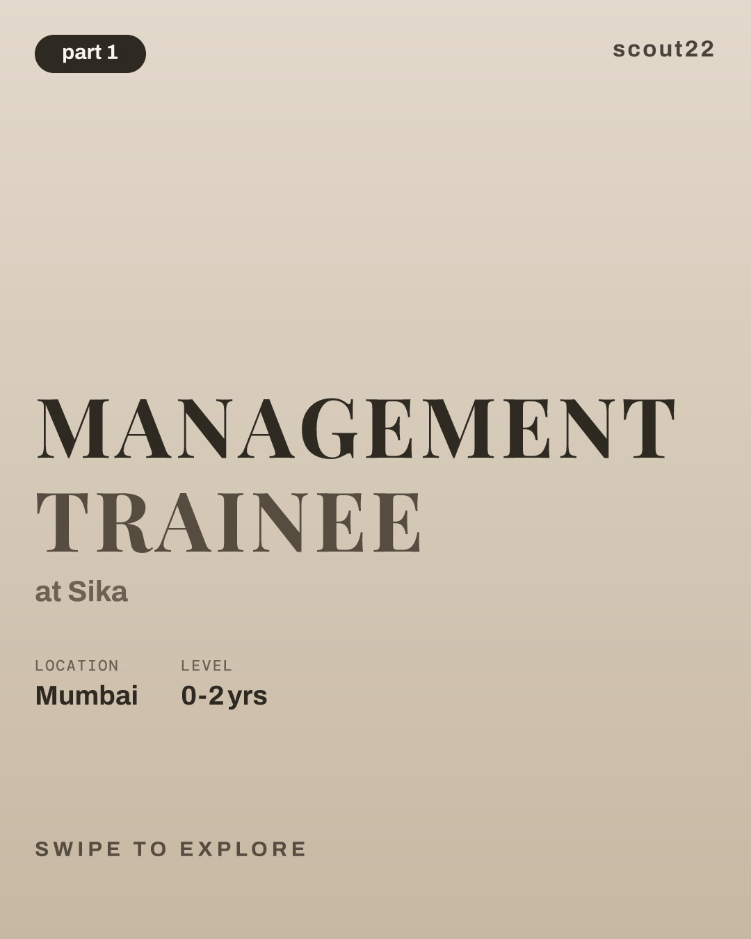 Management Trainee at Sika