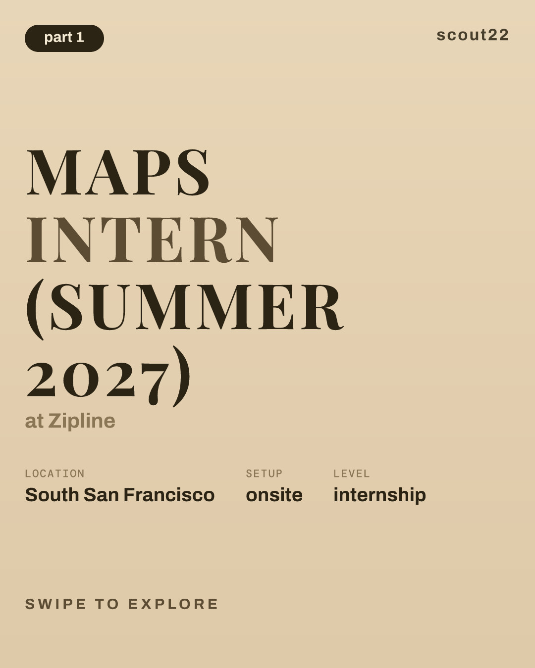 Maps Intern (Summer 2027) at Zipline