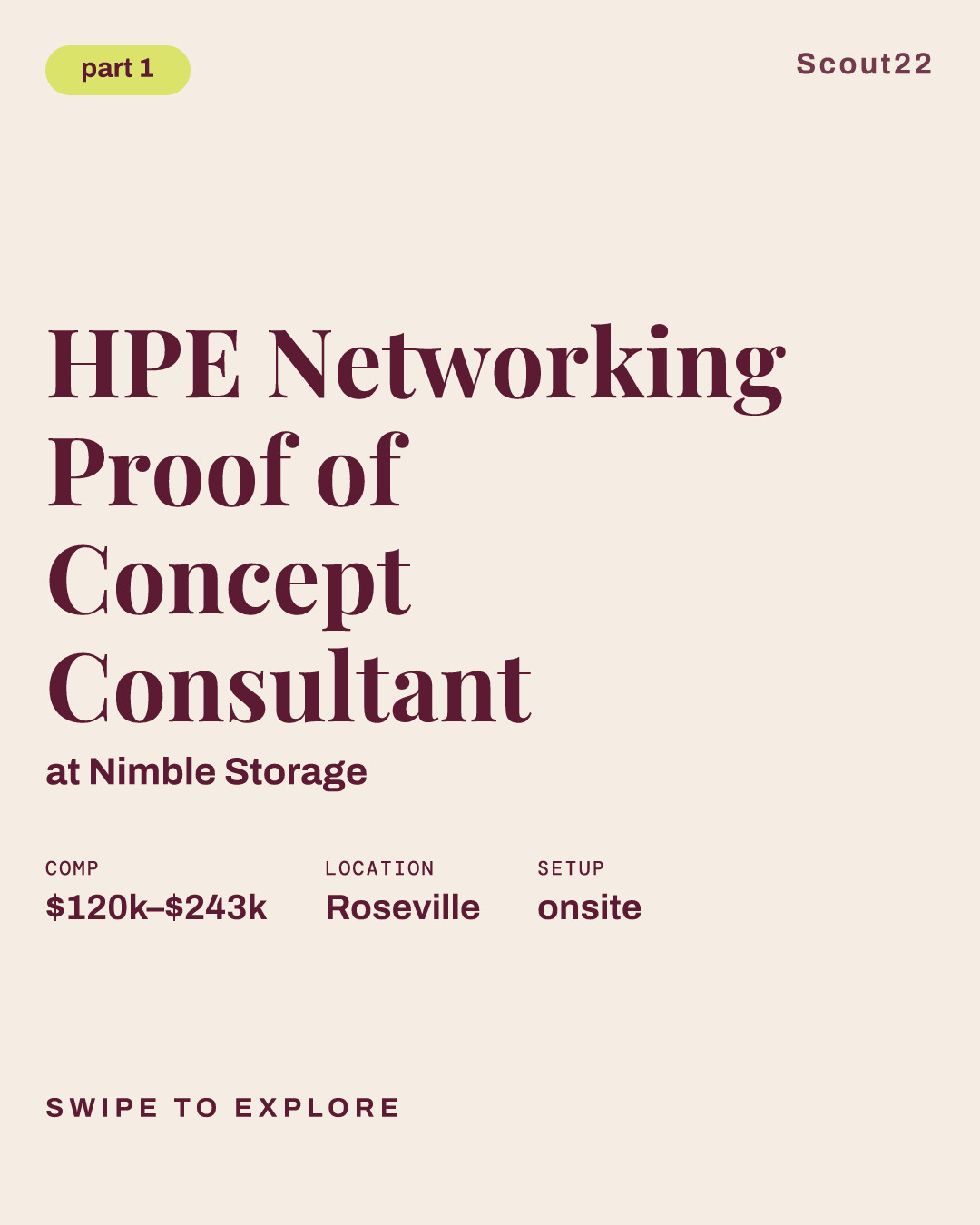 HPE Networking Proof of Concept Consultant at Nimble Storage