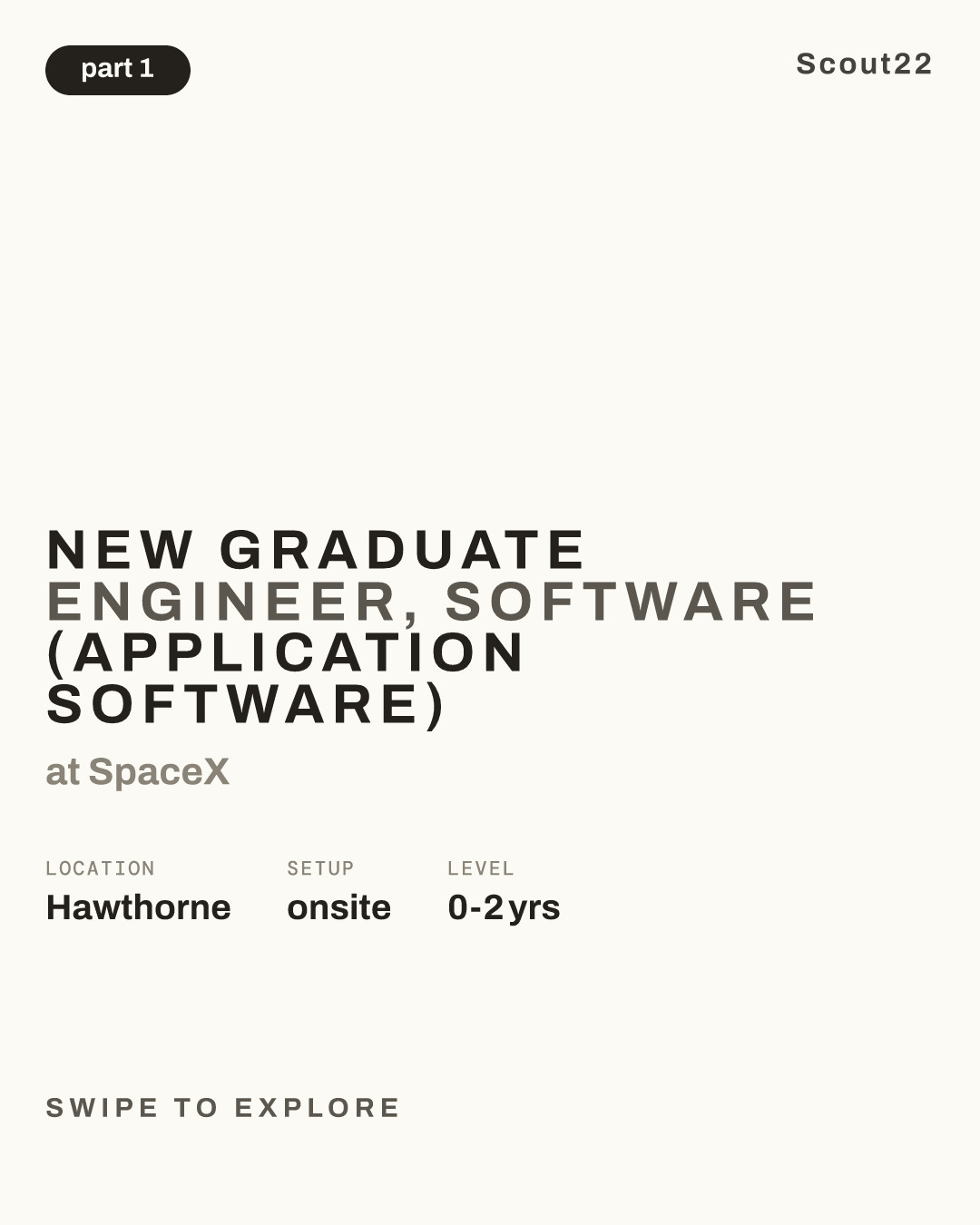 New Graduate Engineer, Software (Application Software) at SpaceX