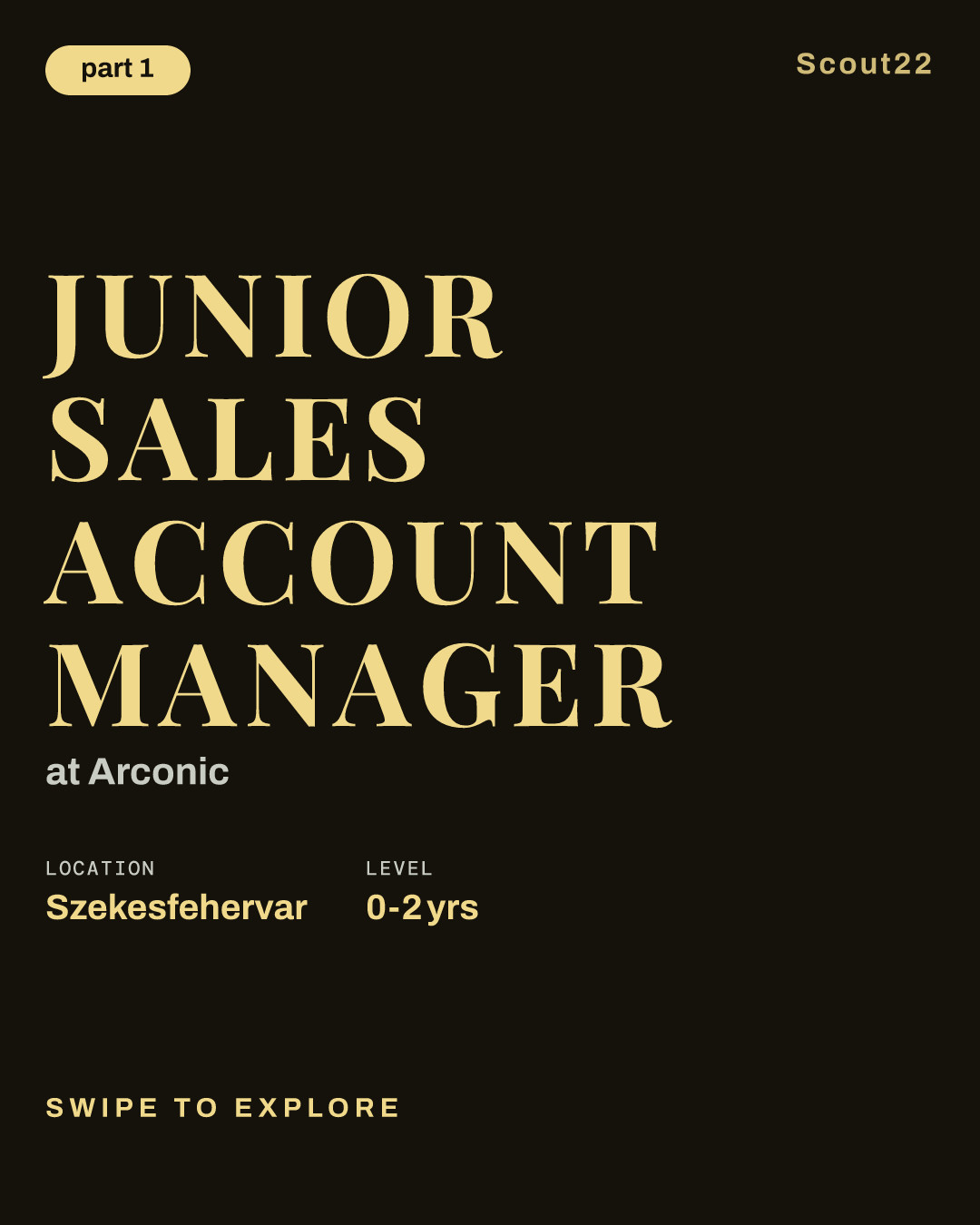 Junior Sales Account Manager at Arconic