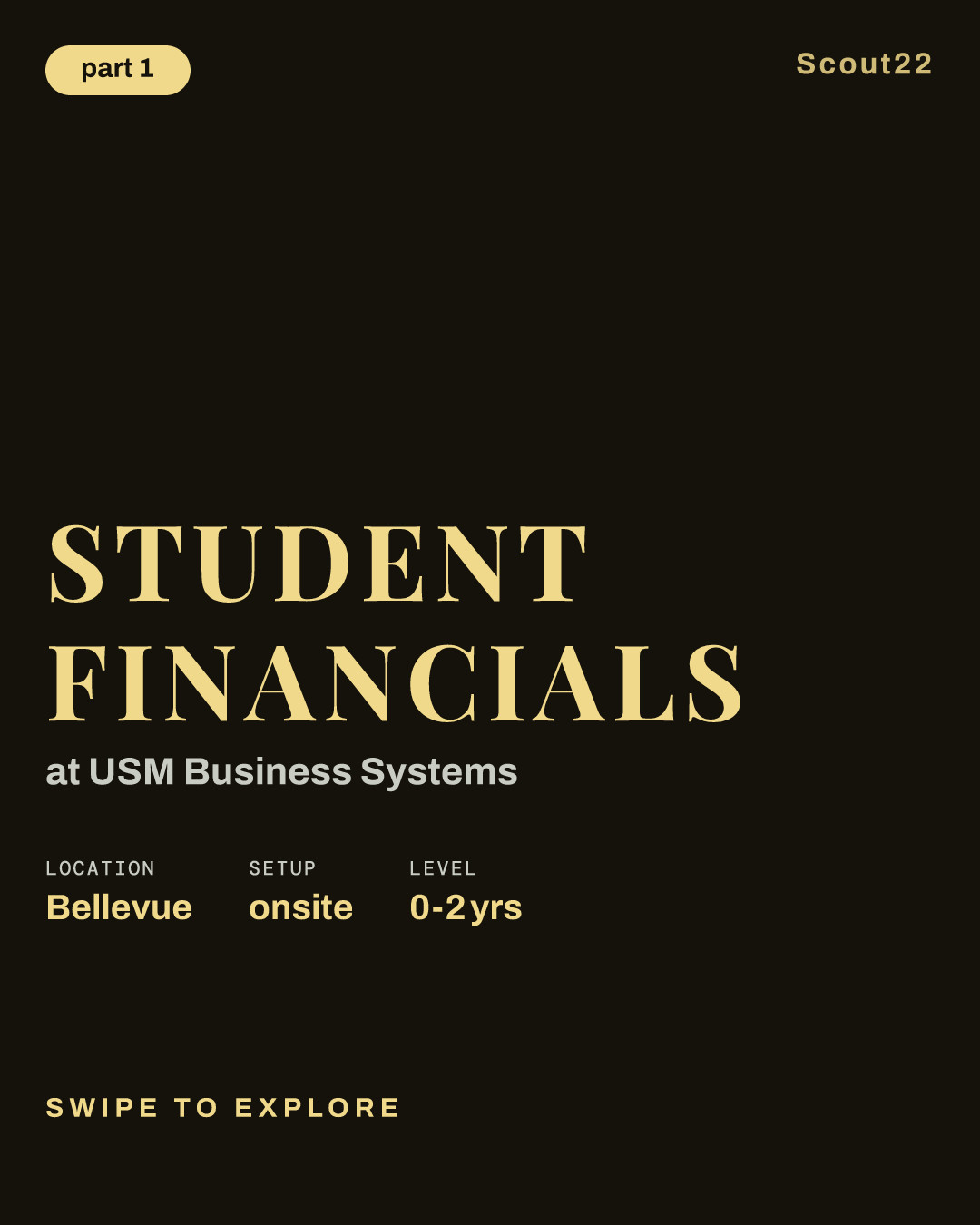 Student Financials at USM Business Systems