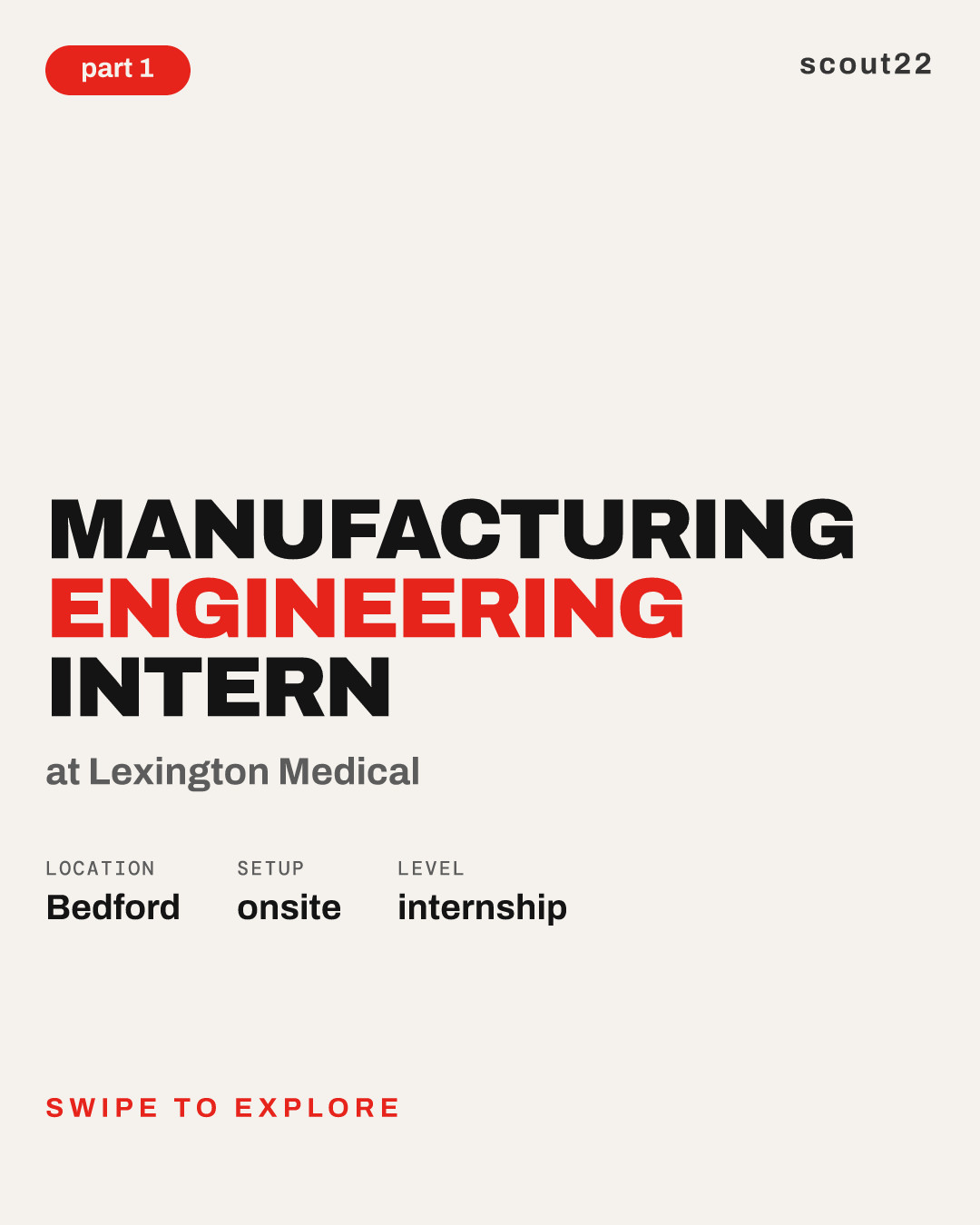 Manufacturing Engineering Intern at Lexington Medical