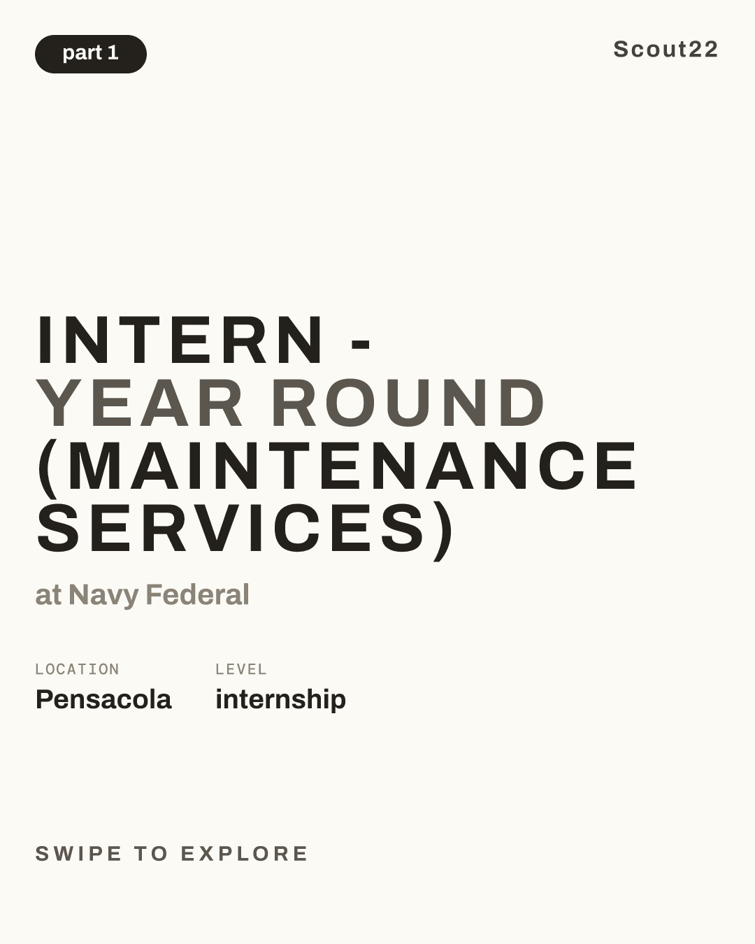 Intern - Year Round (Maintenance Services) at Navy Federal