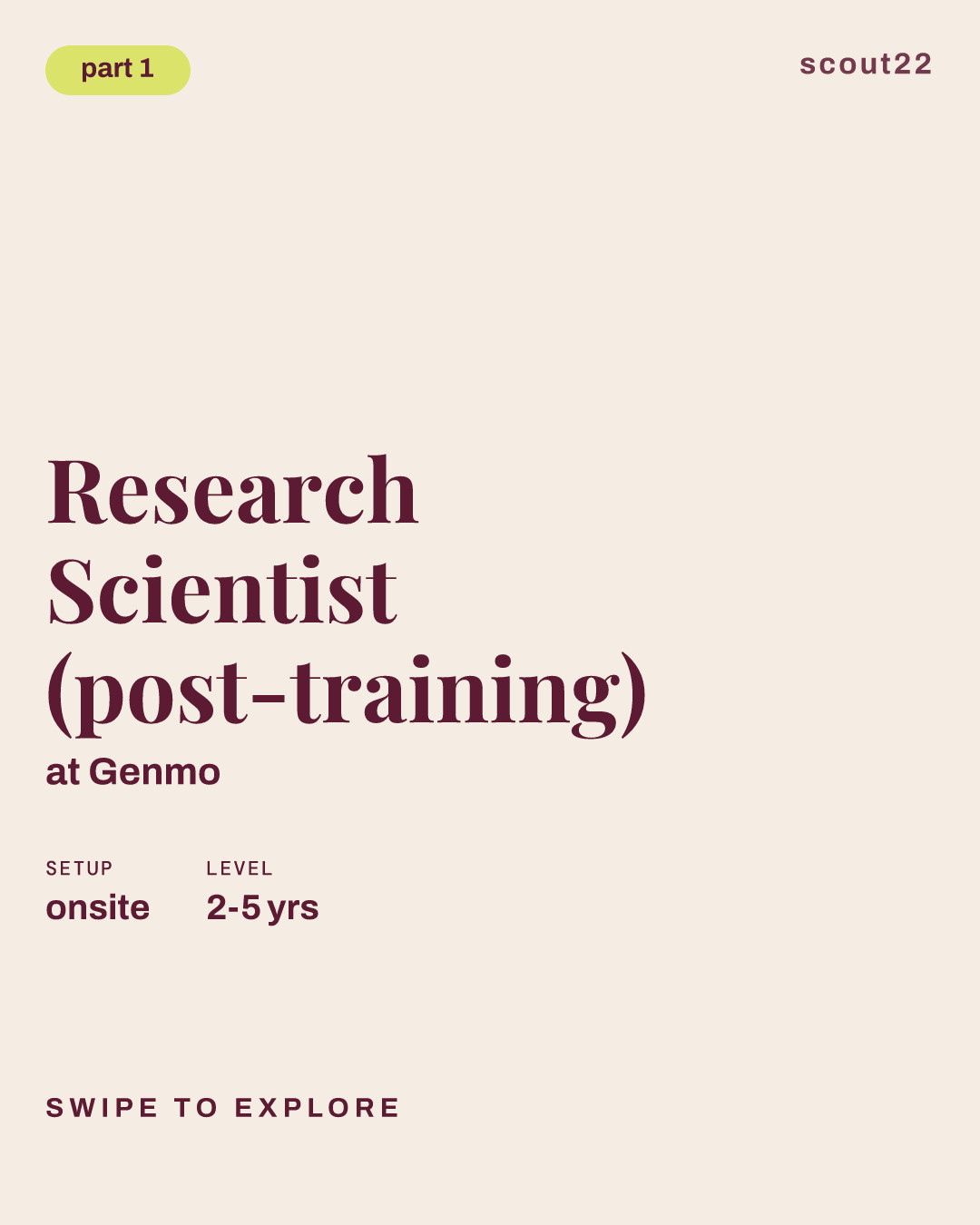 Research Scientist (post-training) at Genmo