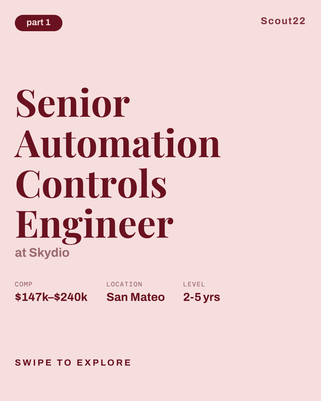 Senior Automation Controls Engineer at Skydio
