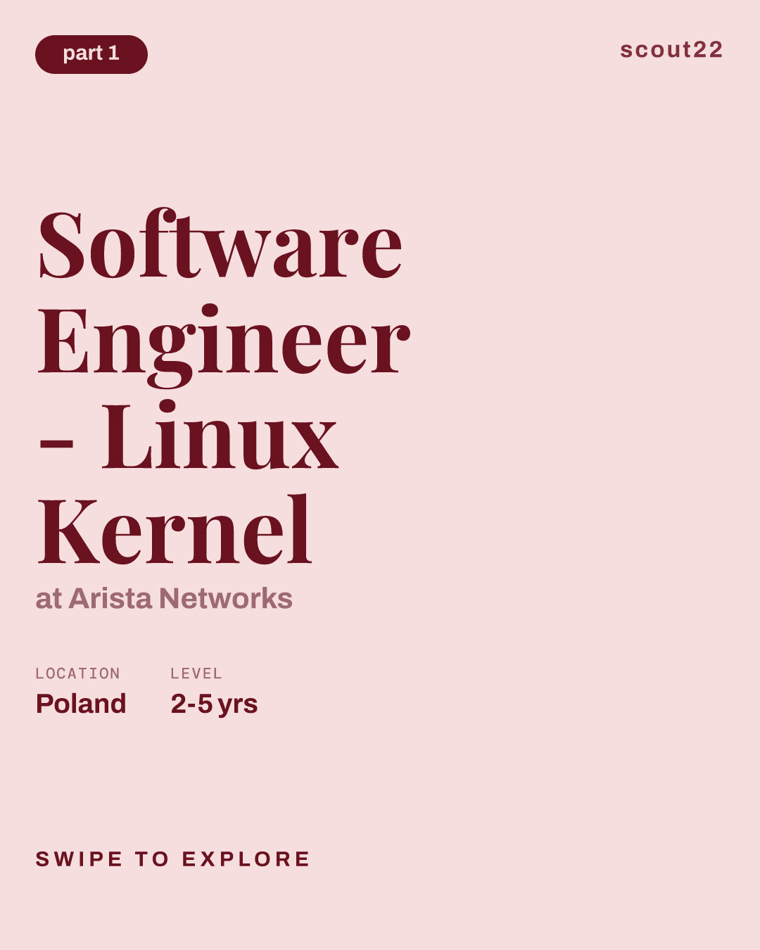 Software Engineer - Linux Kernel at Arista Networks