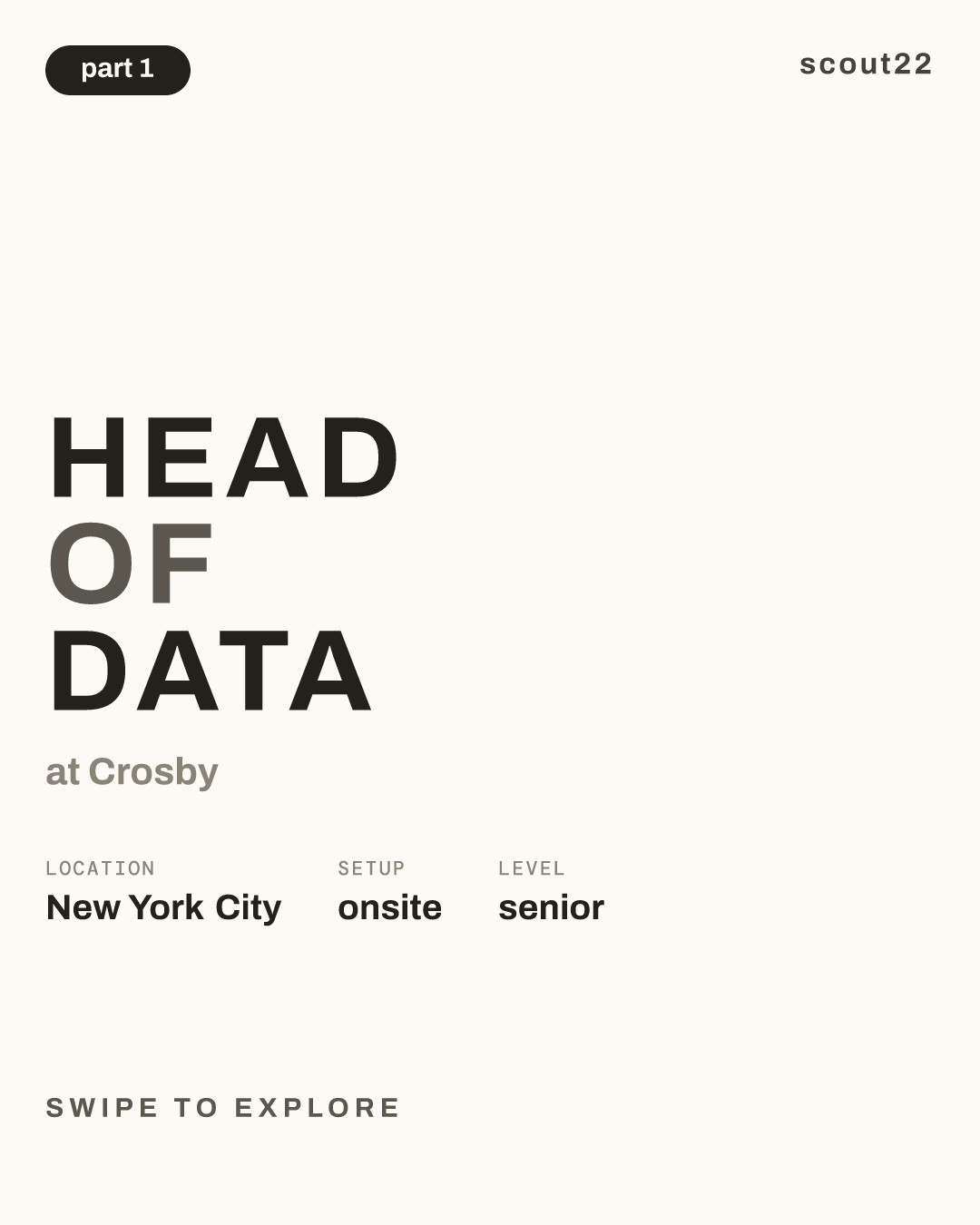 Head of Data at Crosby