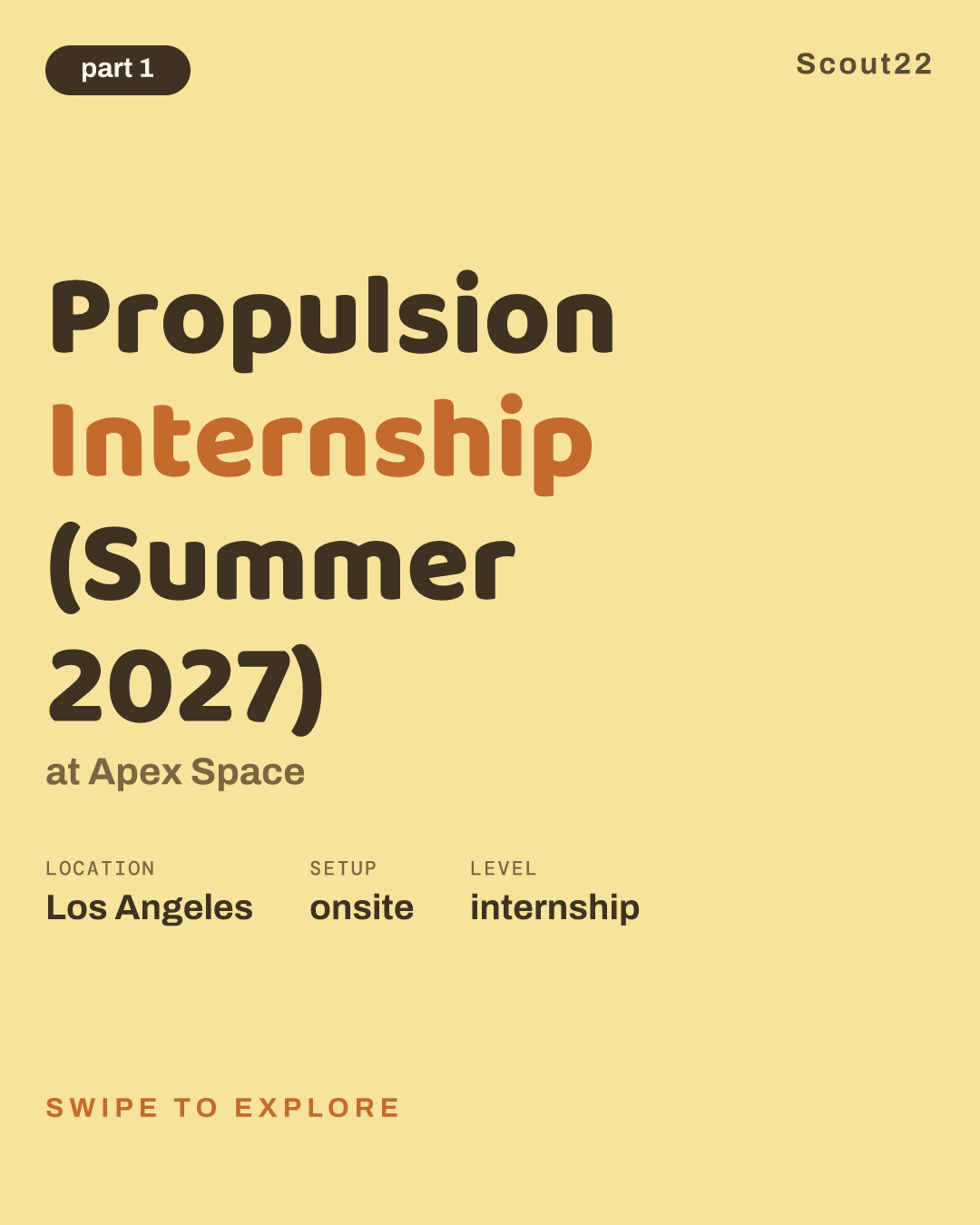 Propulsion Internship (Summer 2027) at Apex Space