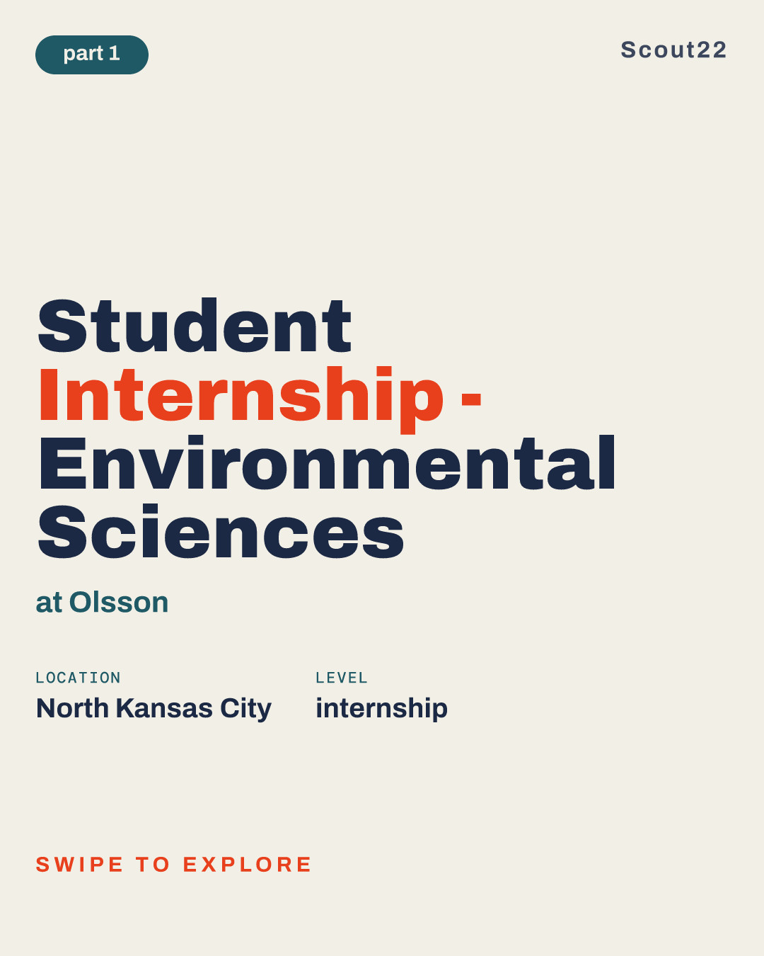 Student Internship - Environmental Sciences at Olsson