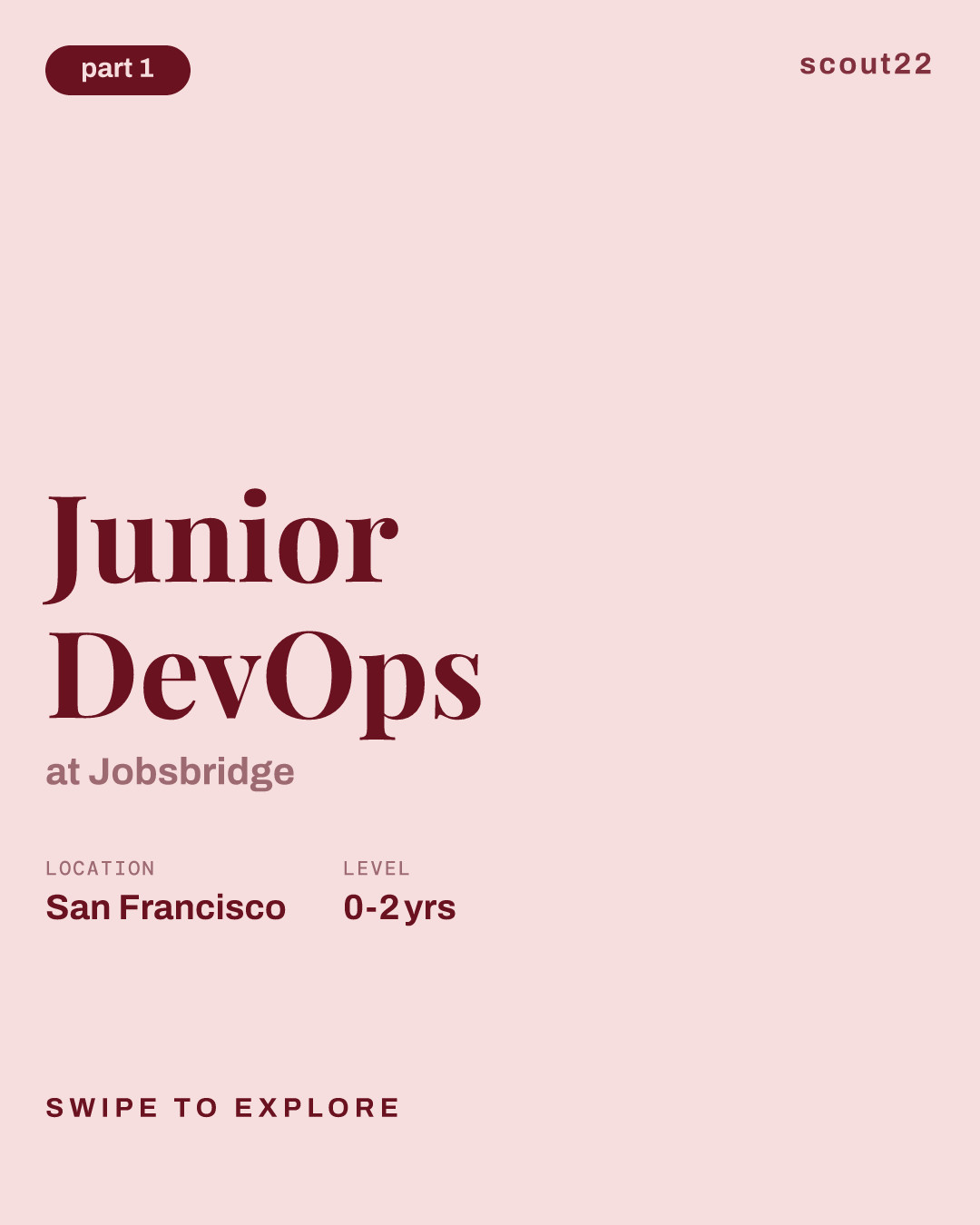 Junior DevOps at Jobsbridge