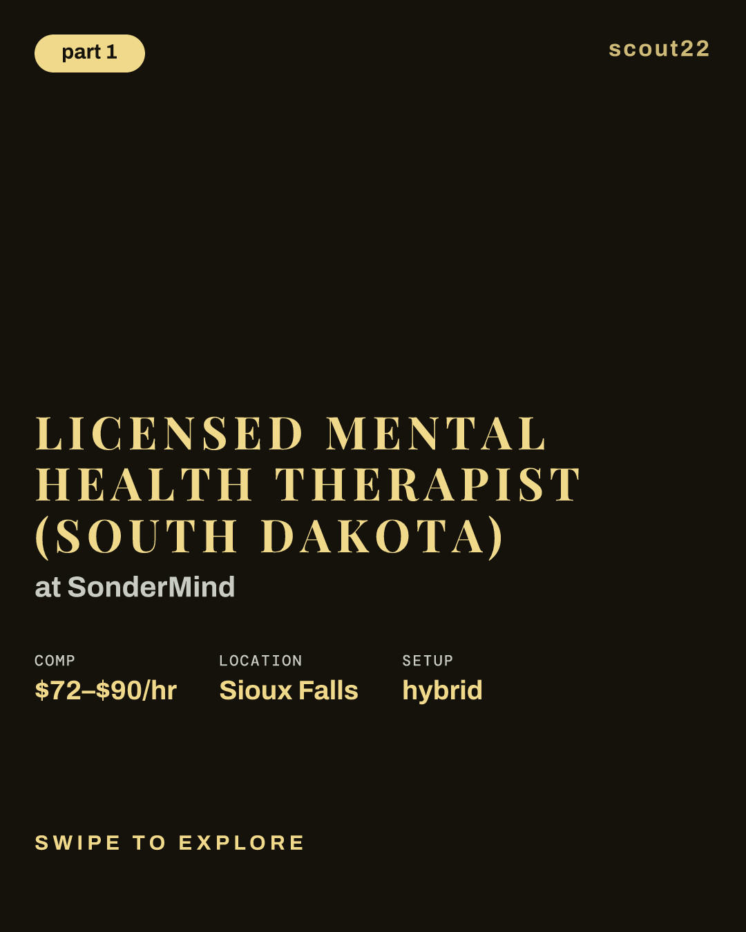 Licensed Mental Health Therapist (South Dakota) at SonderMind