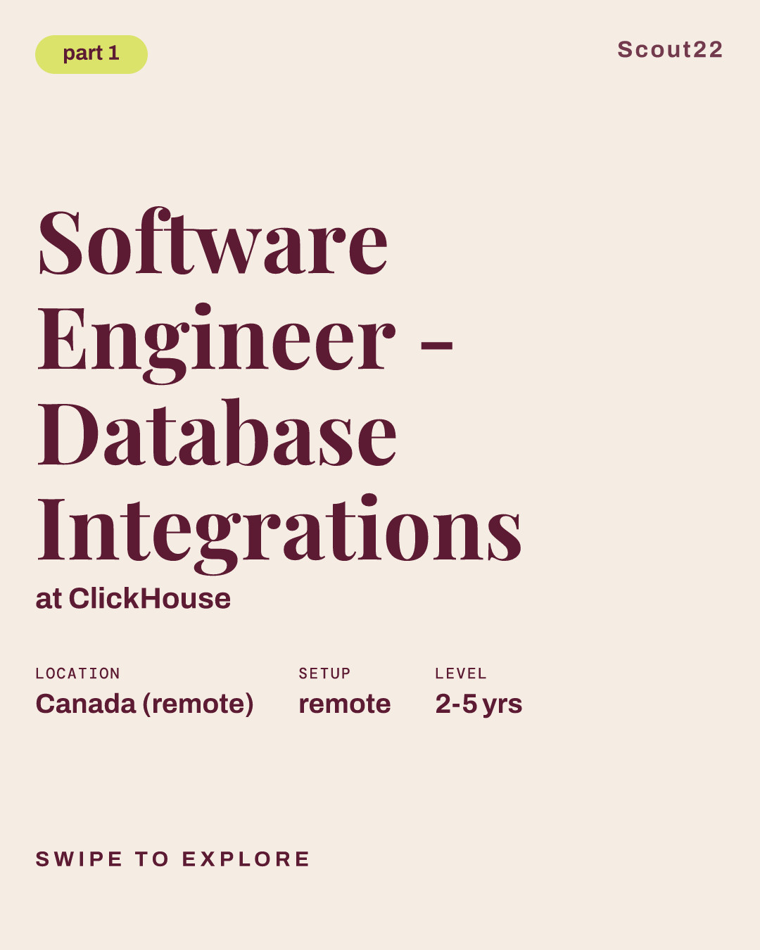 Software Engineer - Database Integrations at ClickHouse