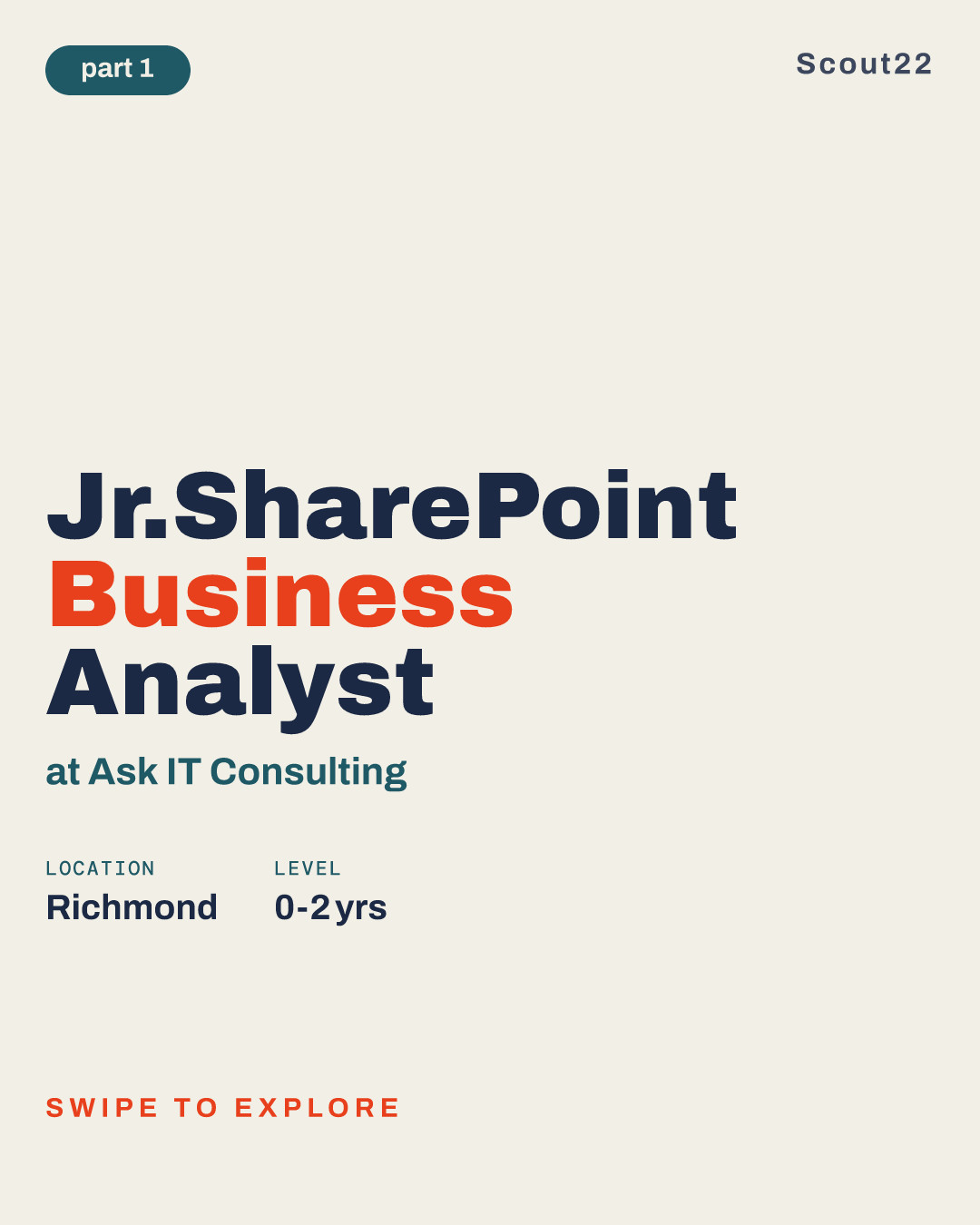Jr.SharePoint Business Analyst at Ask IT Consulting