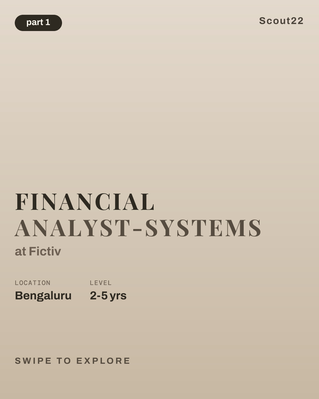 Financial Analyst-Systems at Fictiv
