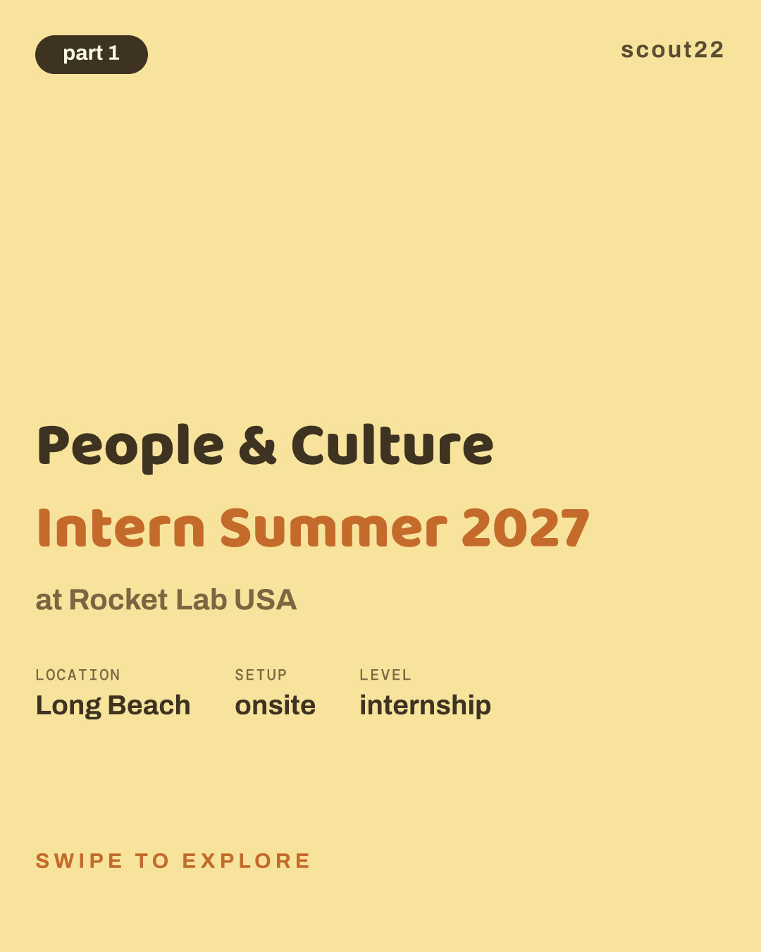 People & Culture Intern Summer 2027 at Rocket Lab USA