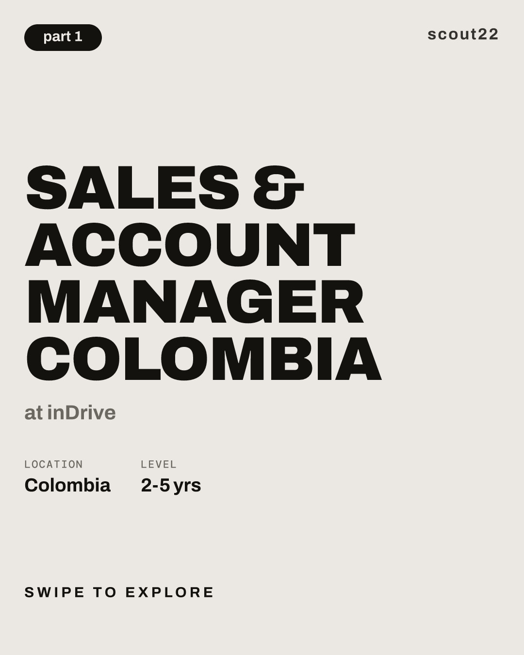 Sales & Account Manager Colombia at inDrive