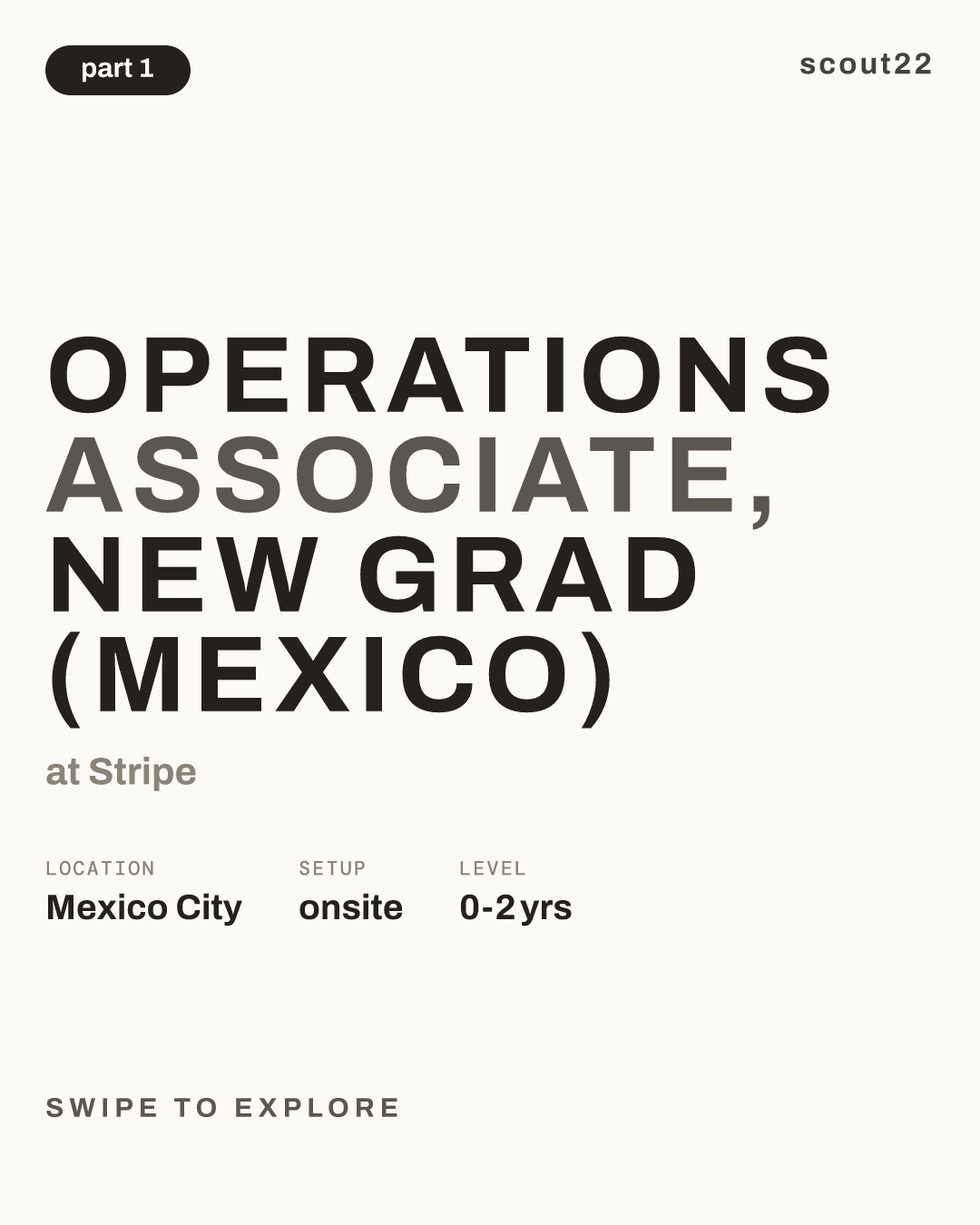 Operations Associate, New Grad (Mexico) at Stripe