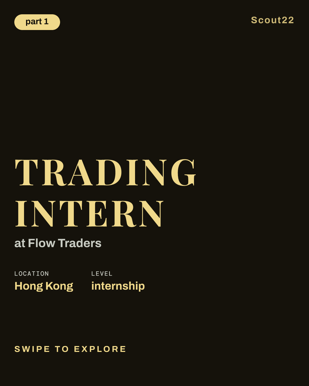 Trading Intern at Flow Traders