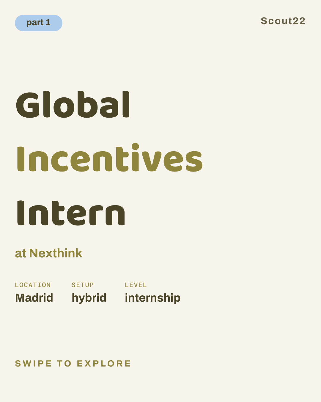 Global Incentives Intern at Nexthink