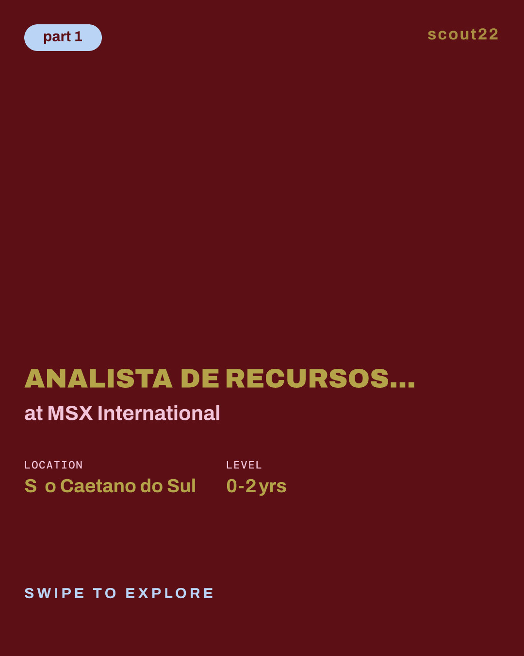 Analista de Recursos Humanos Jr. R&S - (Temporária) at MSX International