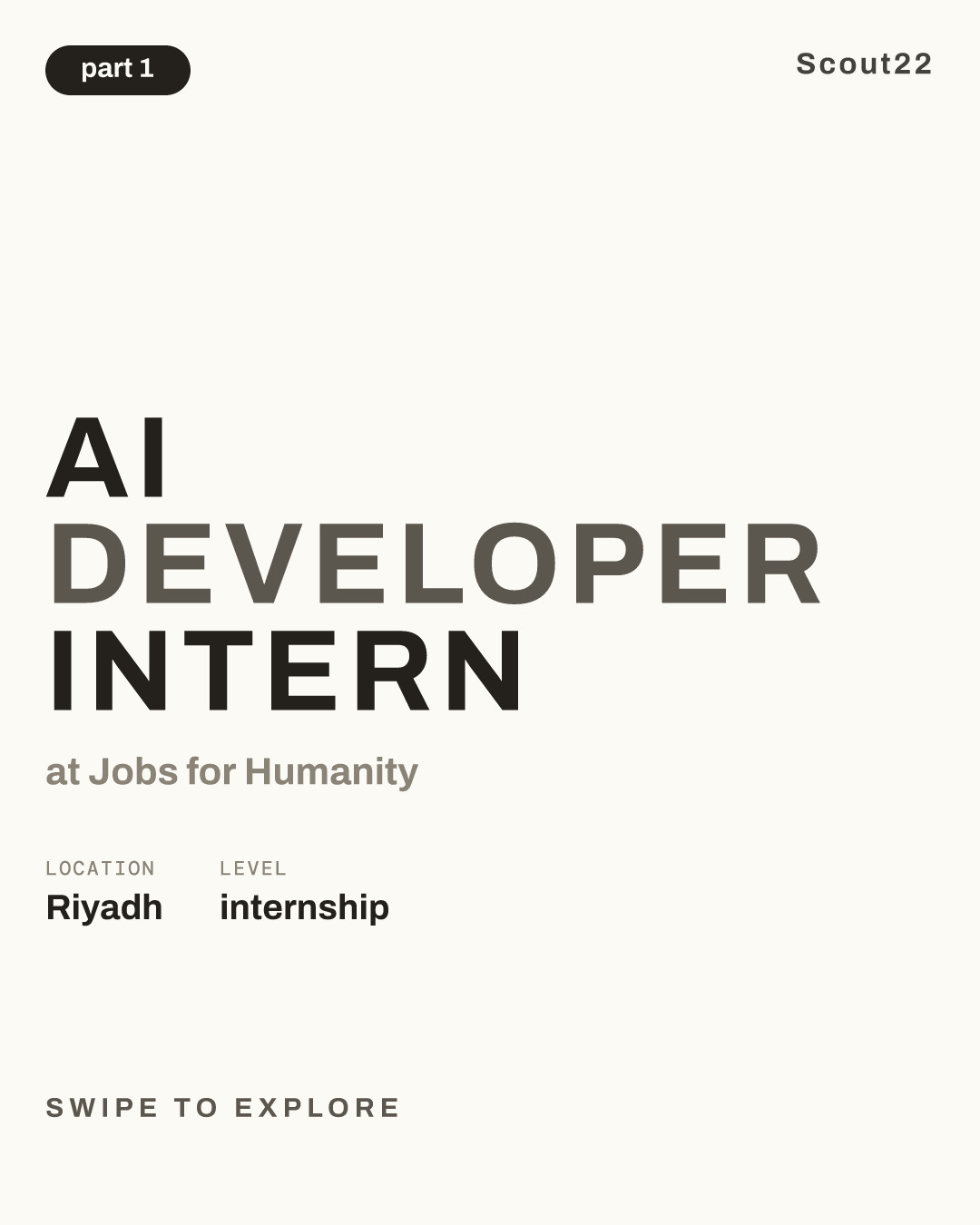 AI Developer intern at Jobs for Humanity