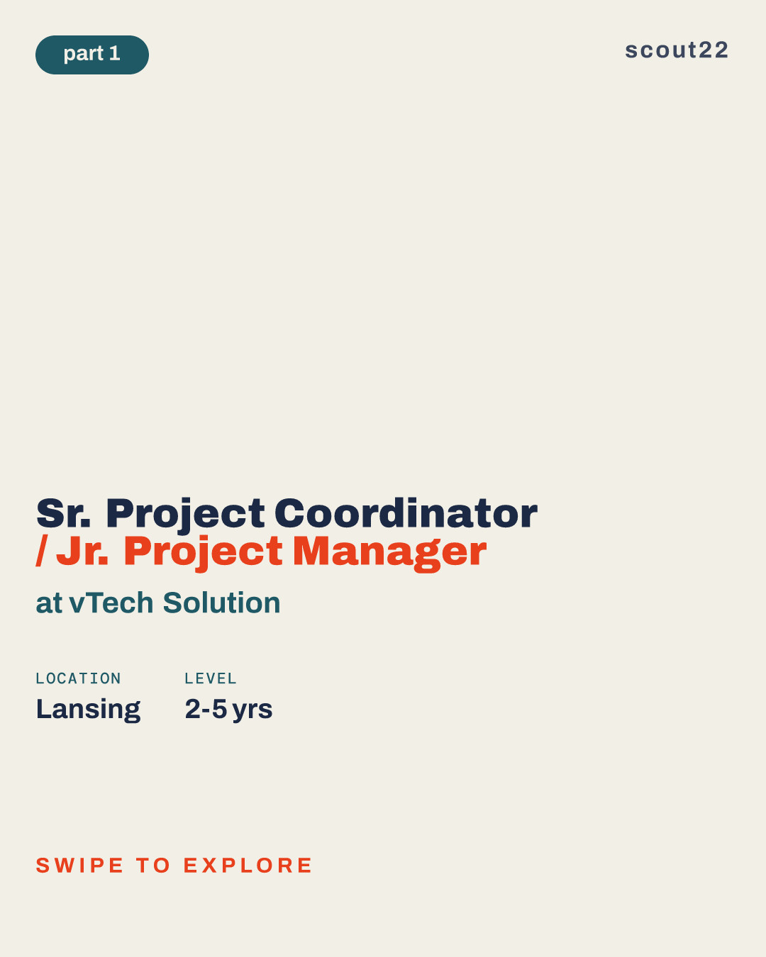 Sr. Project Coordinator / Jr. Project Manager at vTech Solution