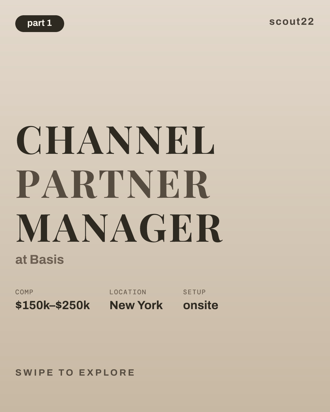 Channel Partner Manager at Basis