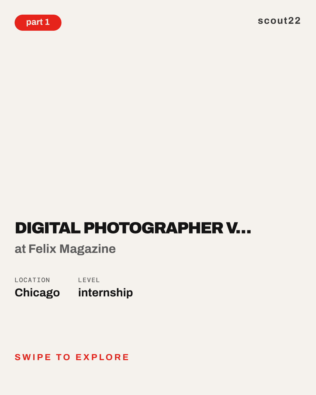 Digital Photographer Volunteer/Intern for 100 Women in S.T.E.M. Program at Felix Magazine