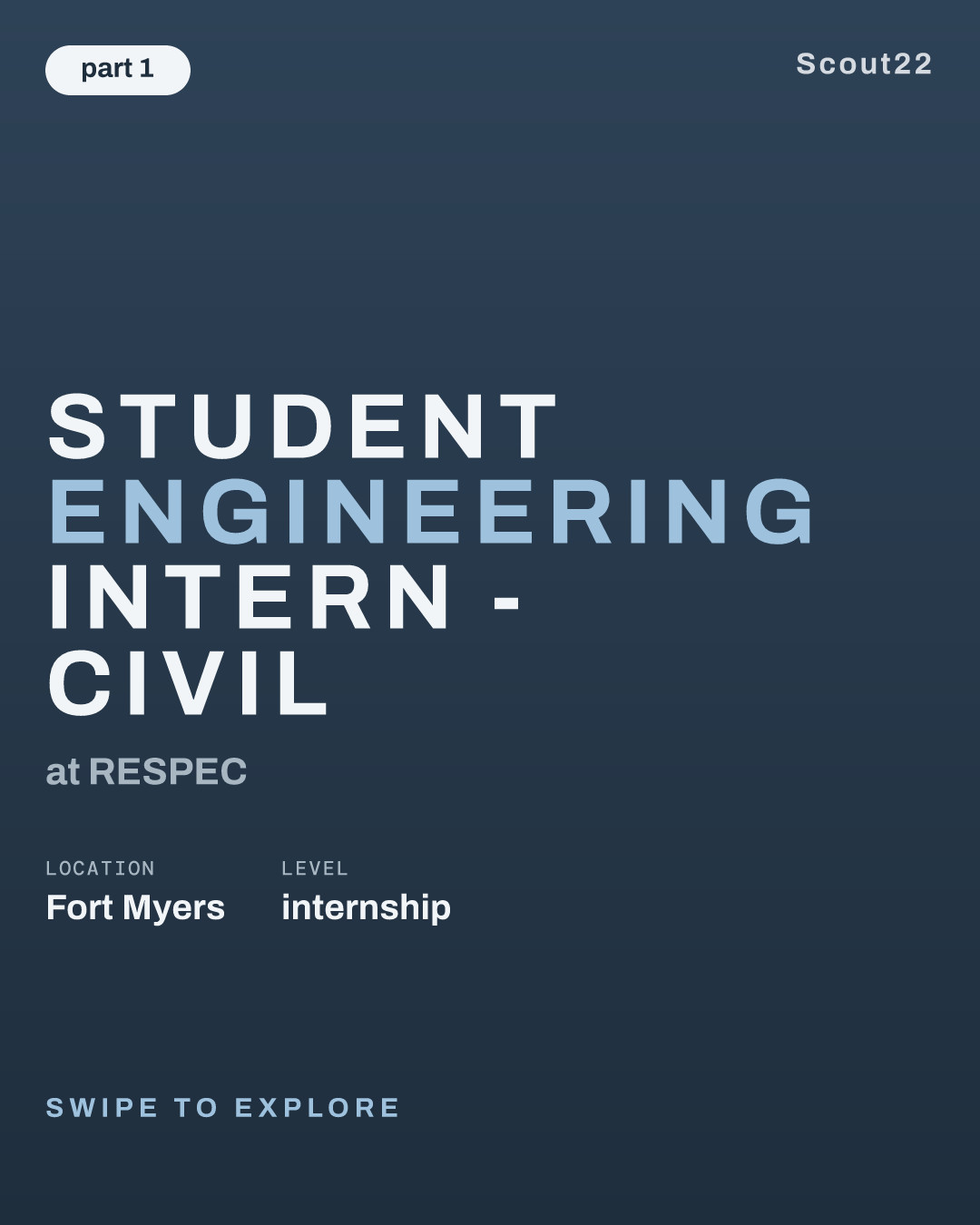 Student Engineering Intern - Civil at RESPEC