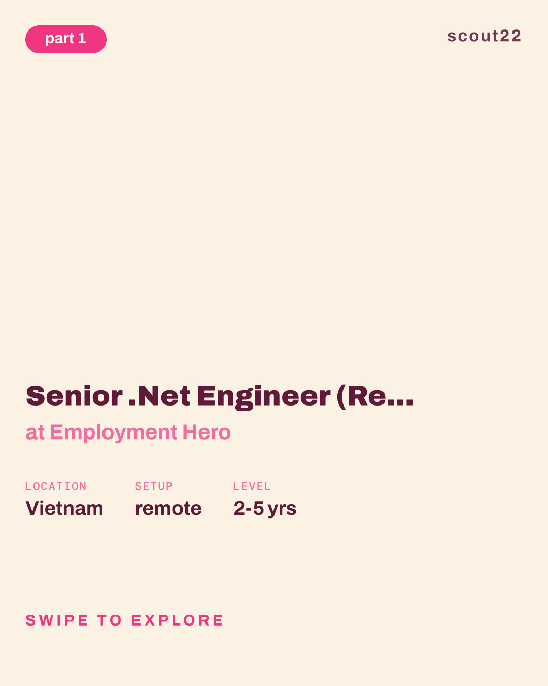 Senior .Net Engineer (Remote, Vietnam) at Employment Hero