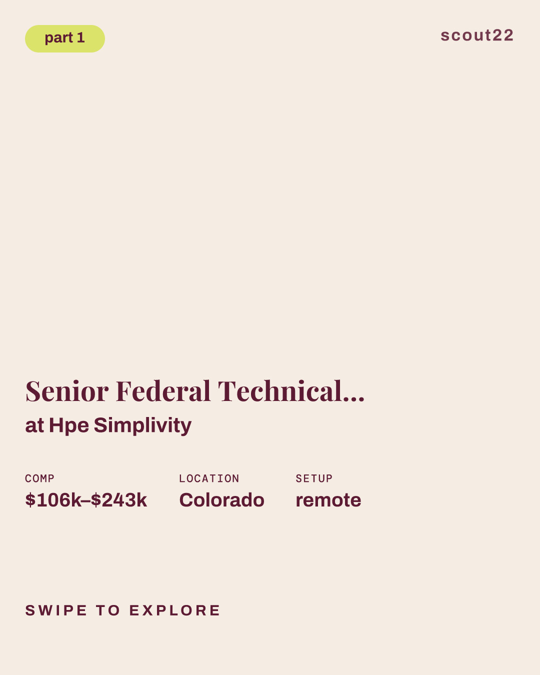Senior Federal Technical Consultant (Clearance Preferred TS/SCI with Poly), VA, MD, DC at Hpe Simplivity
