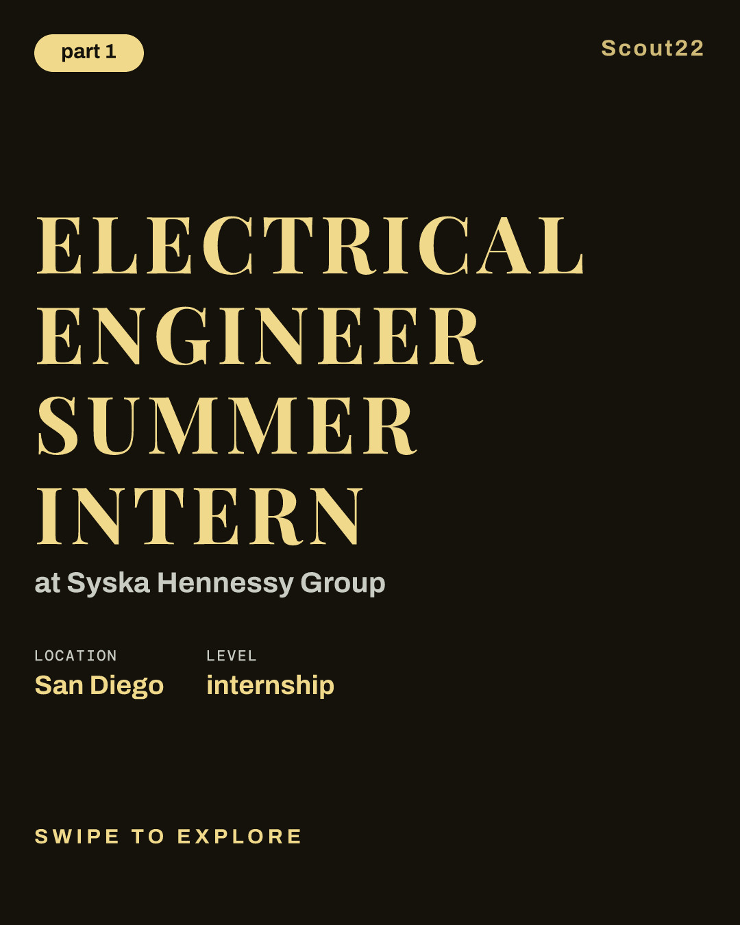 Electrical Engineer Summer Intern at Syska Hennessy Group