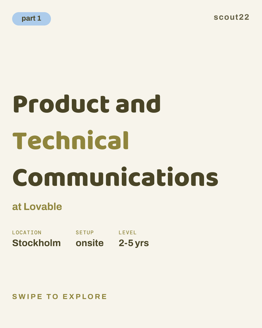 Product and Technical Communications at Lovable