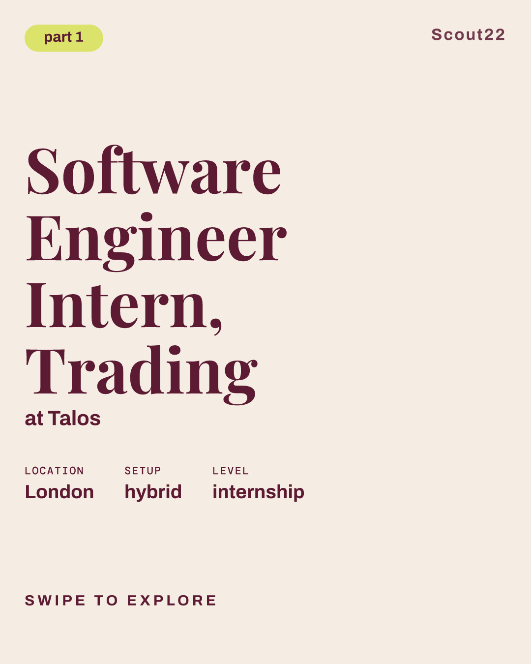 Software Engineer Intern, Trading at Talos