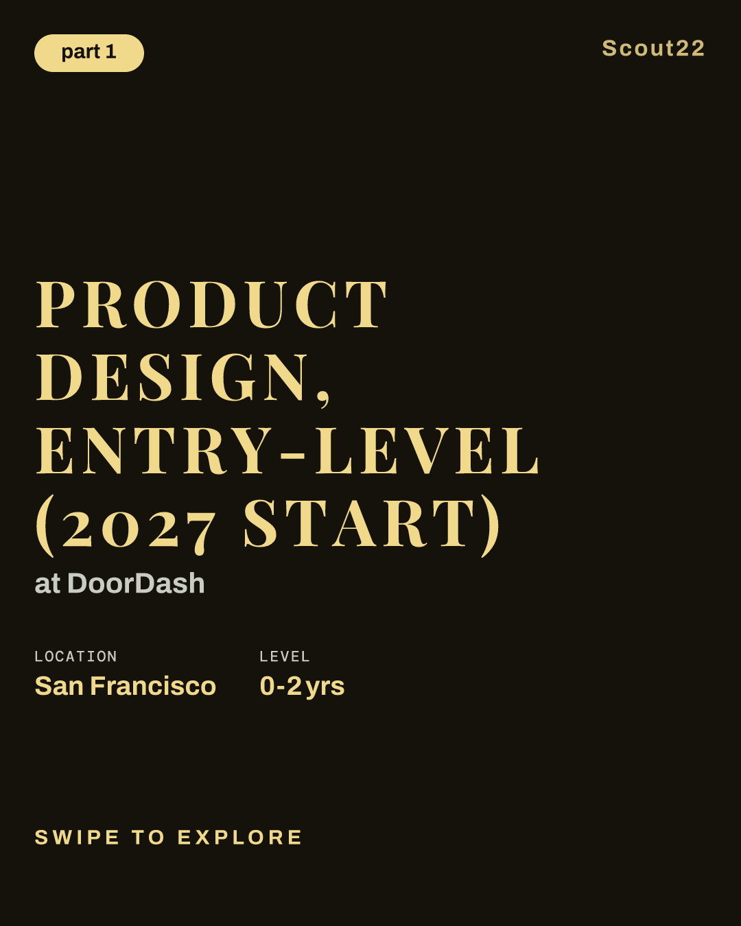 Product Design, Entry-Level (2027 start) at DoorDash