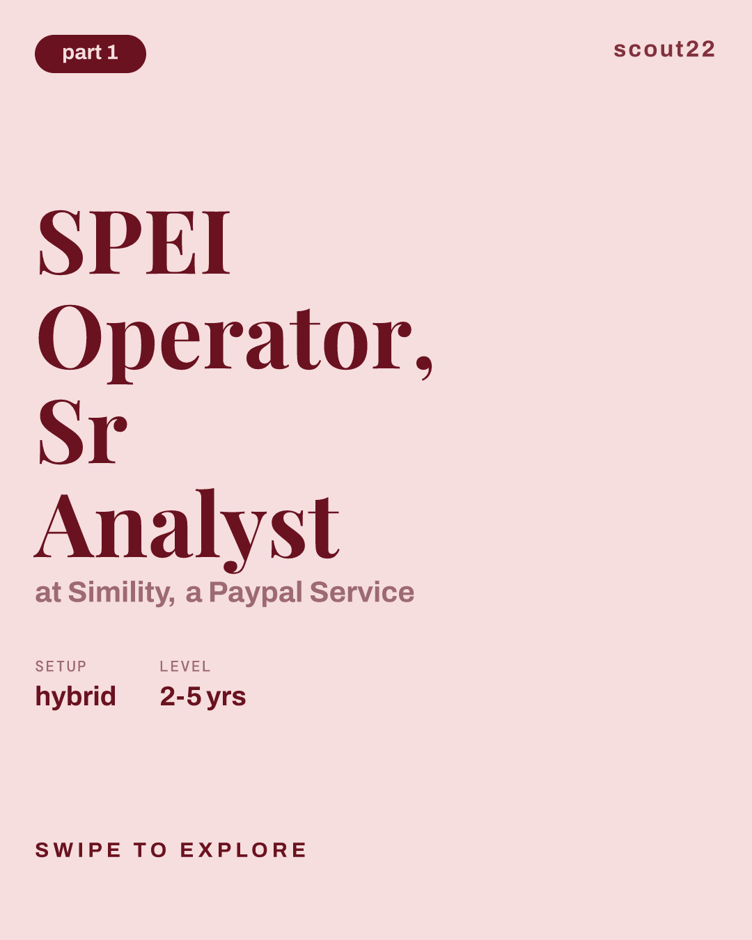 SPEI Operator, Sr Analyst at Simility, a Paypal Service