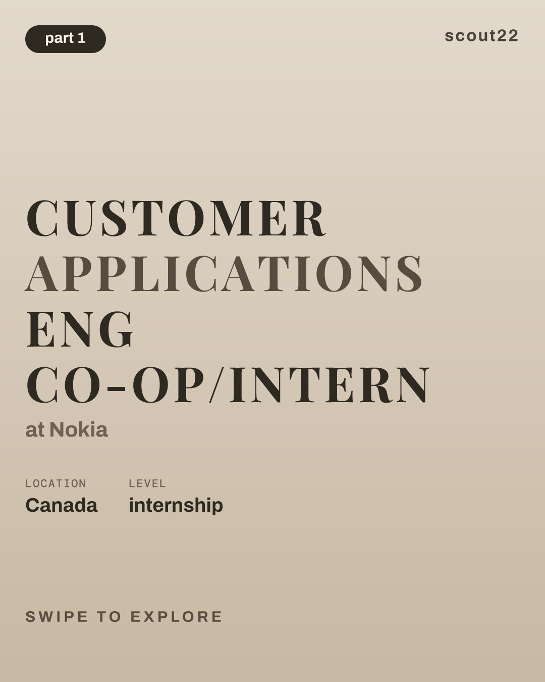 Customer Applications Eng Co-op/Intern at Nokia