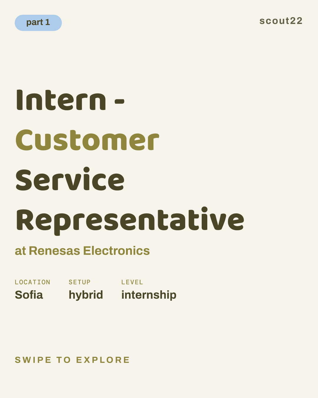 Intern - Customer Service Representative at Renesas Electronics