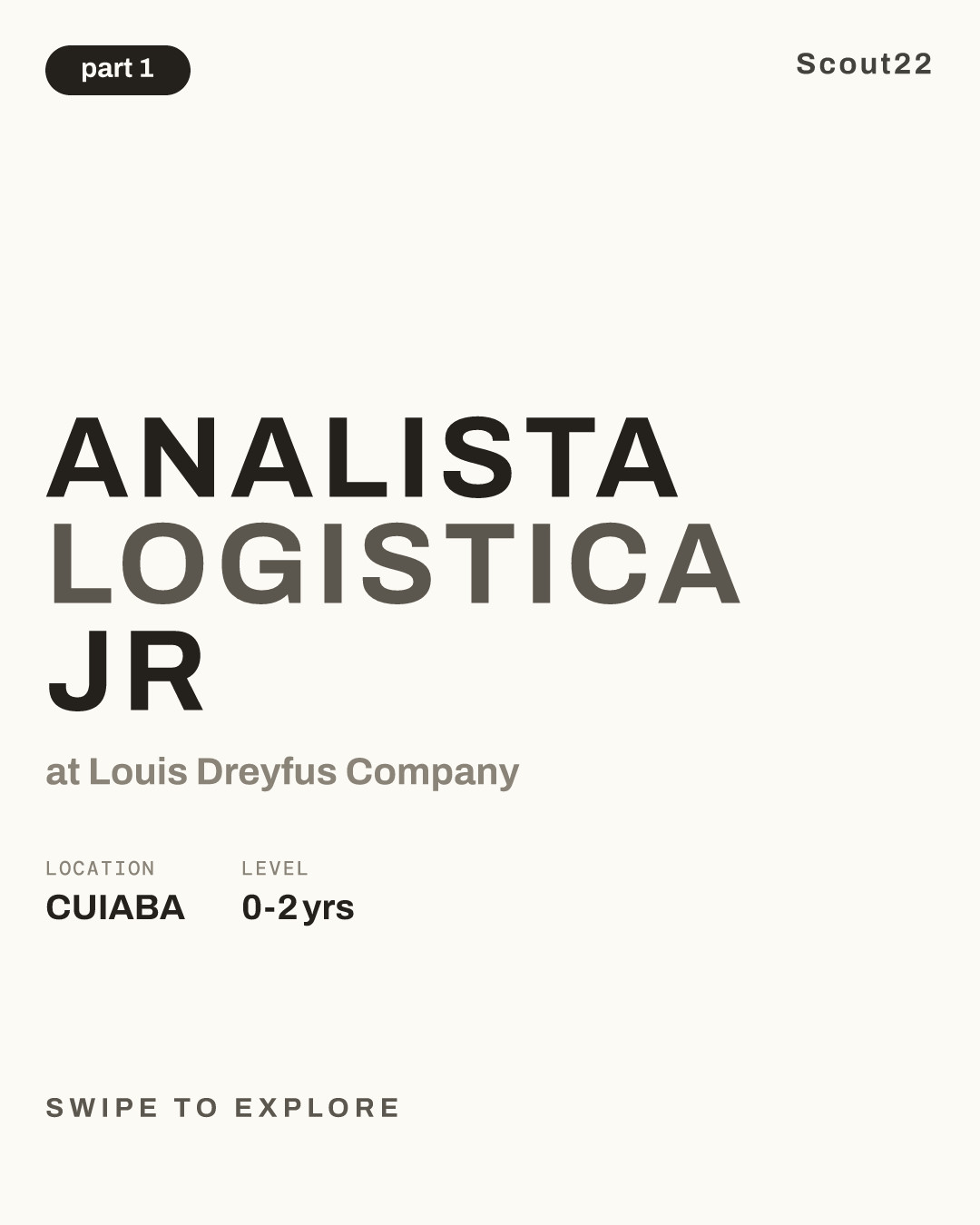 Analista Logistica Jr at Louis Dreyfus Company