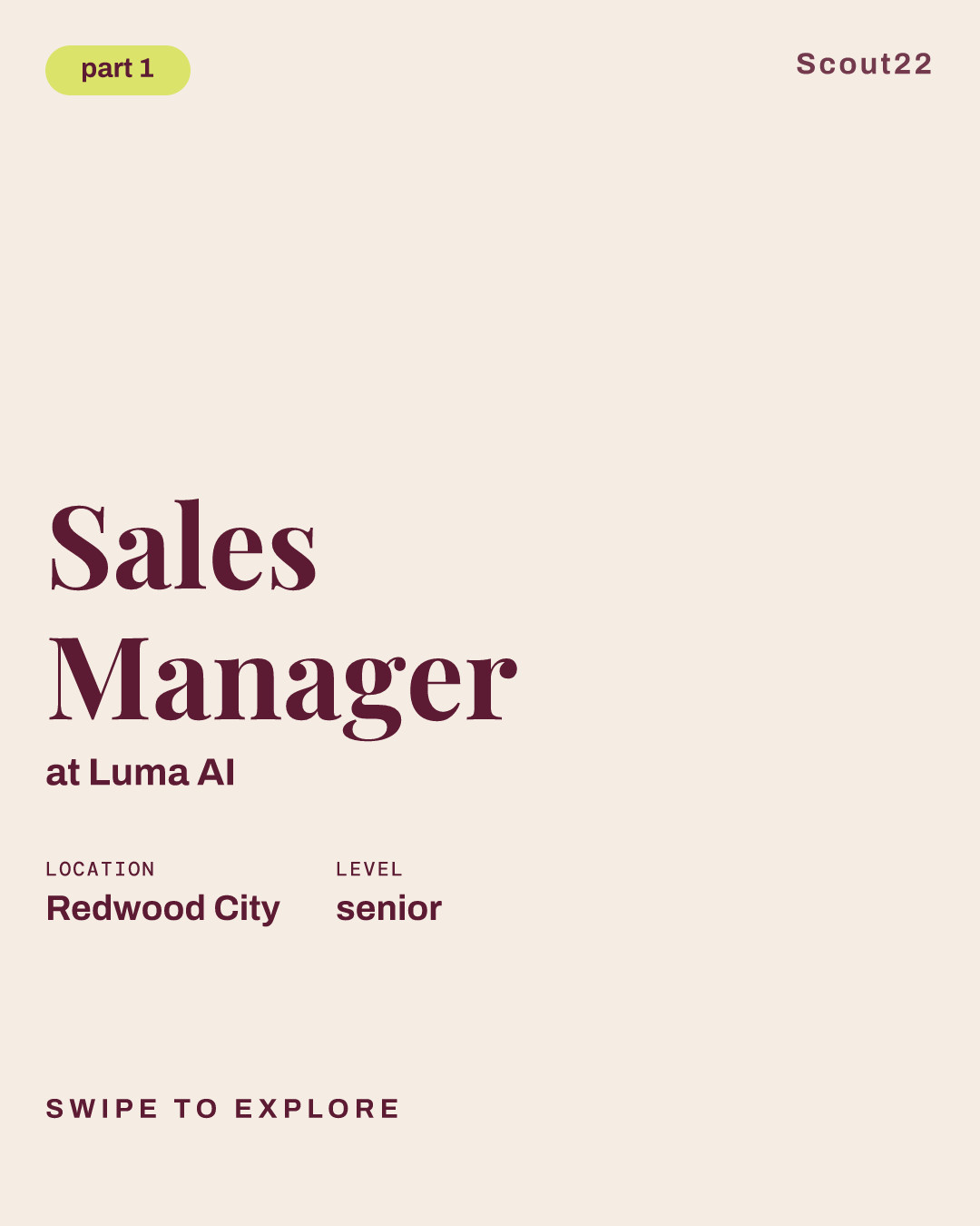 Sales Manager at Luma AI